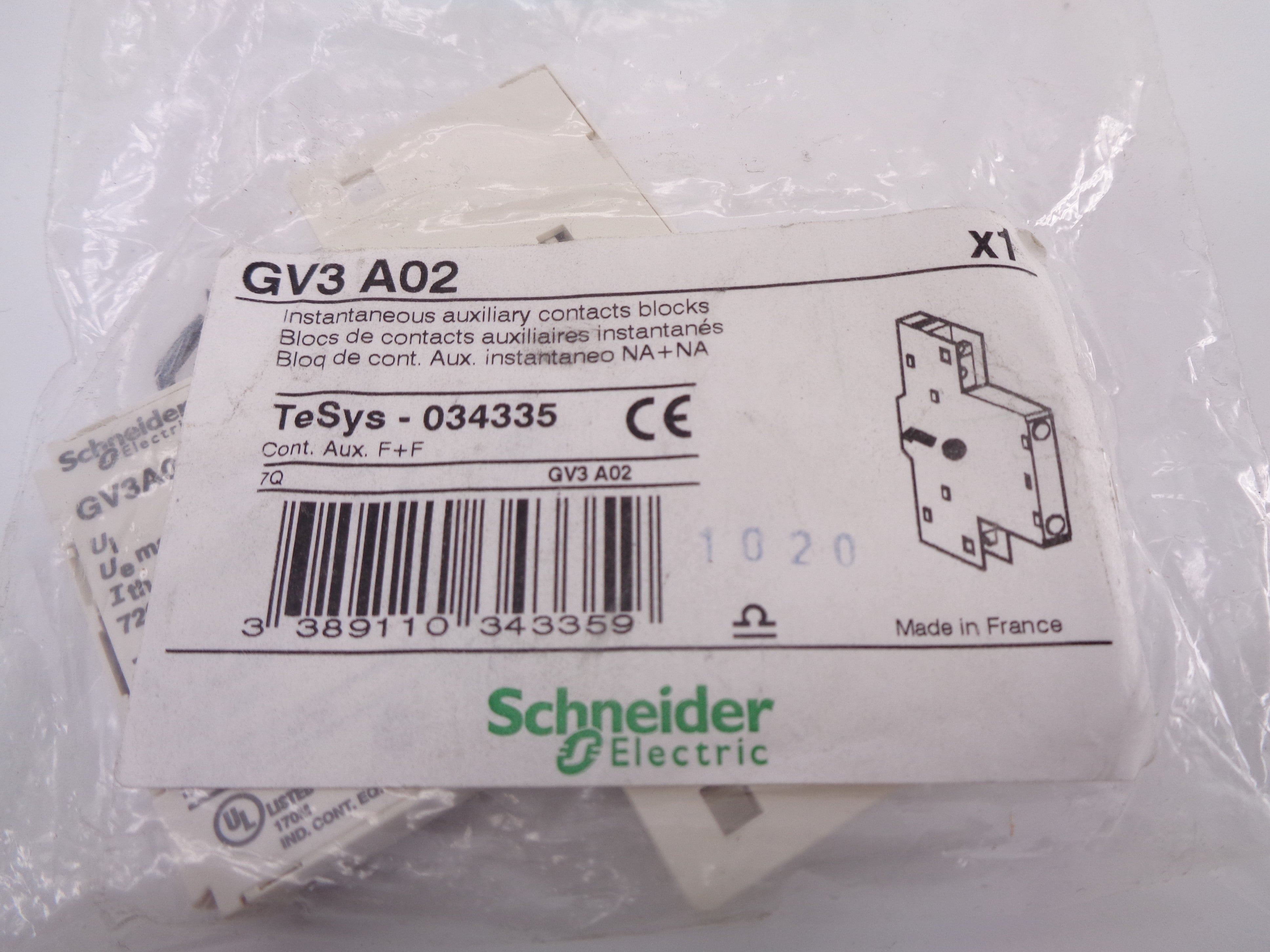 SCHNEIDER GV3 A02 NSMP