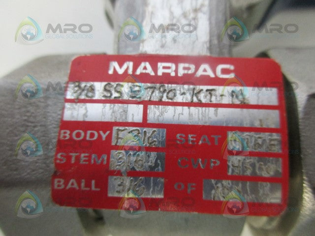 MARPAC 3/8 SSE790-KT-N VALVE *NEW NO BOX*