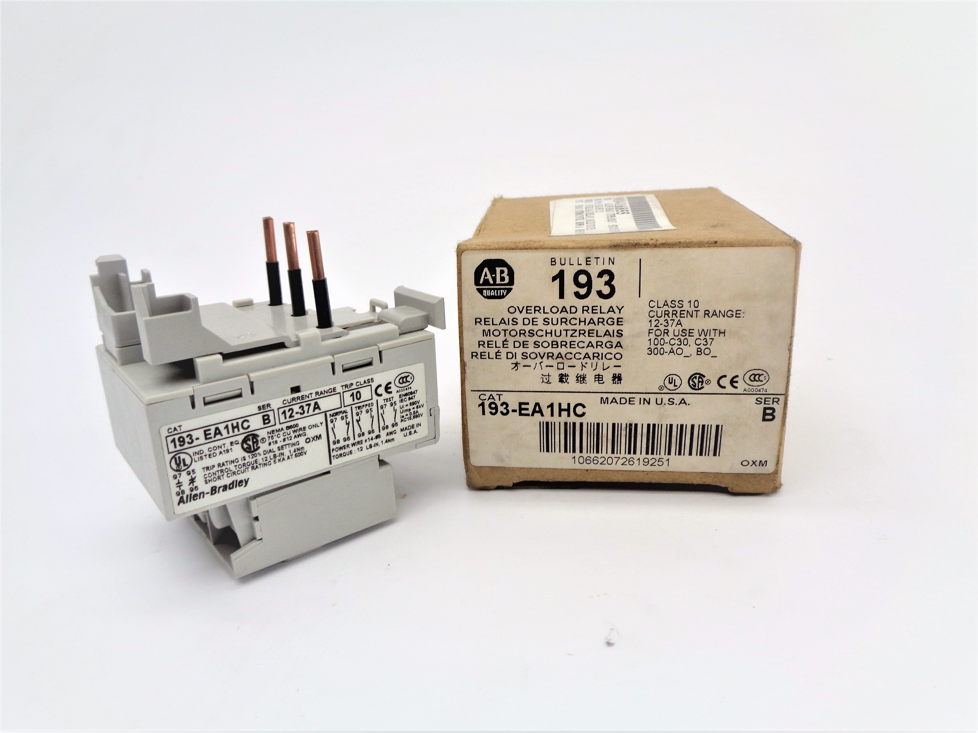 ALLEN BRADLEY 193-EA1HC SER.B (BR/WH) NSMP