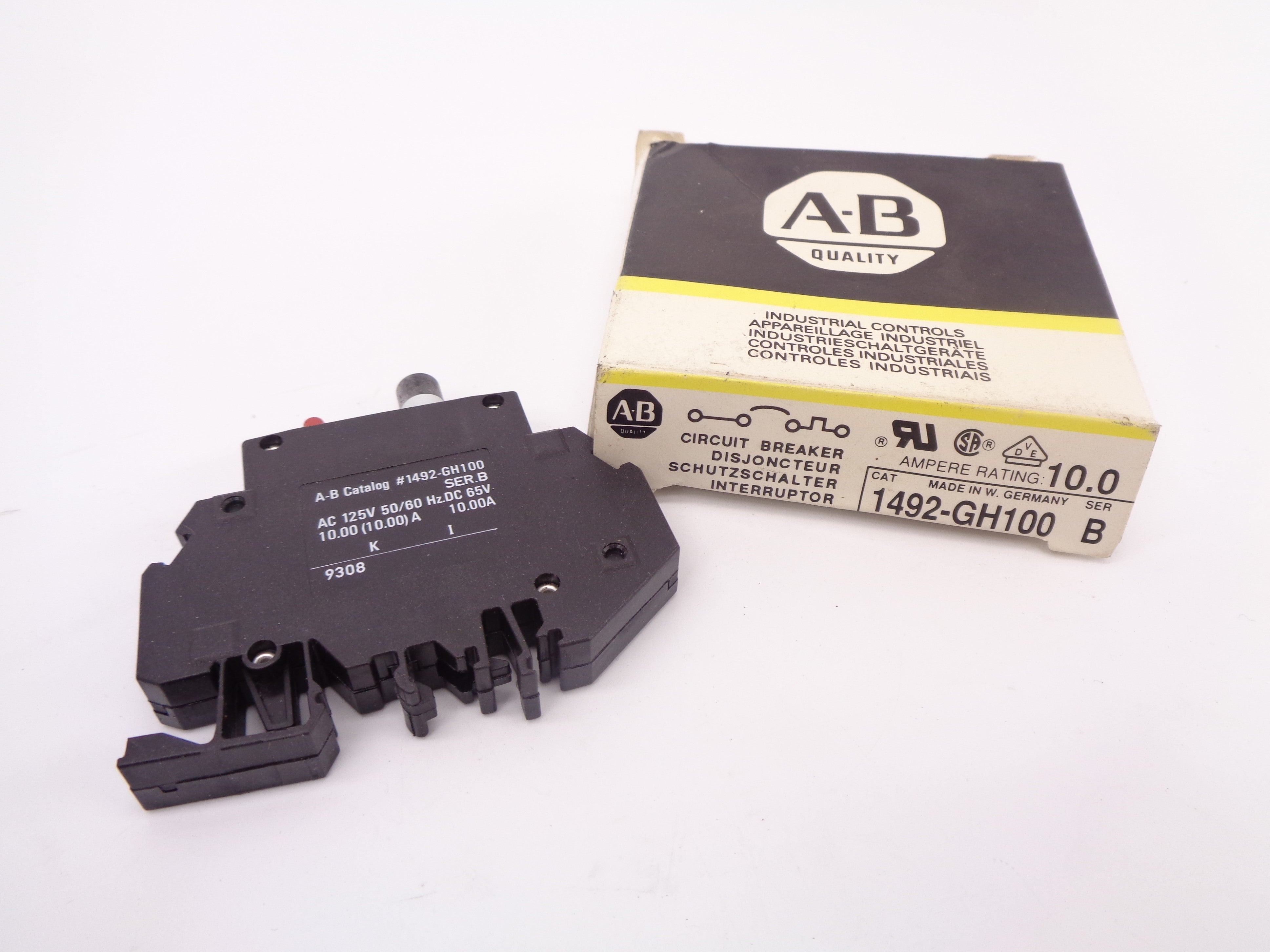ALLEN BRADLEY 1492-GH100 SER.B (BK/YL) NSMP