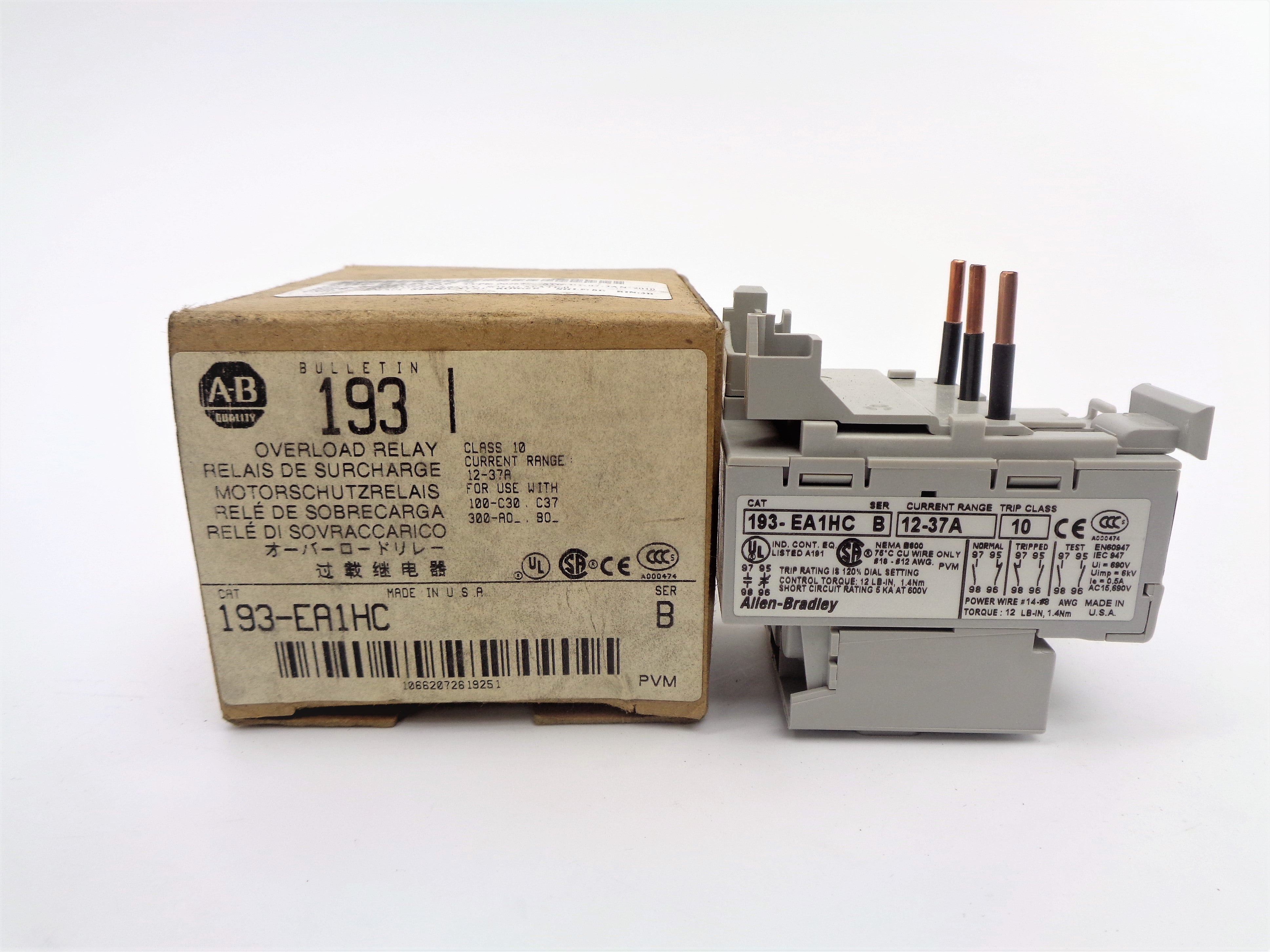 ALLEN BRADLEY 193-EA1HC SER.B (BR/WH) NSMP