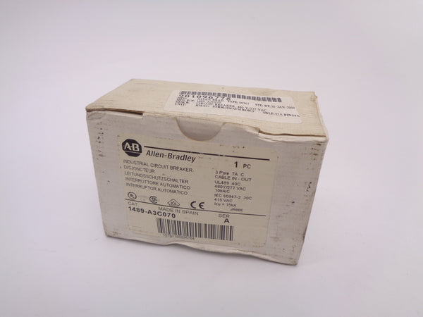 ALLEN BRADLEY 1489-A3C070 SER. A 277VAC 7A NSMP