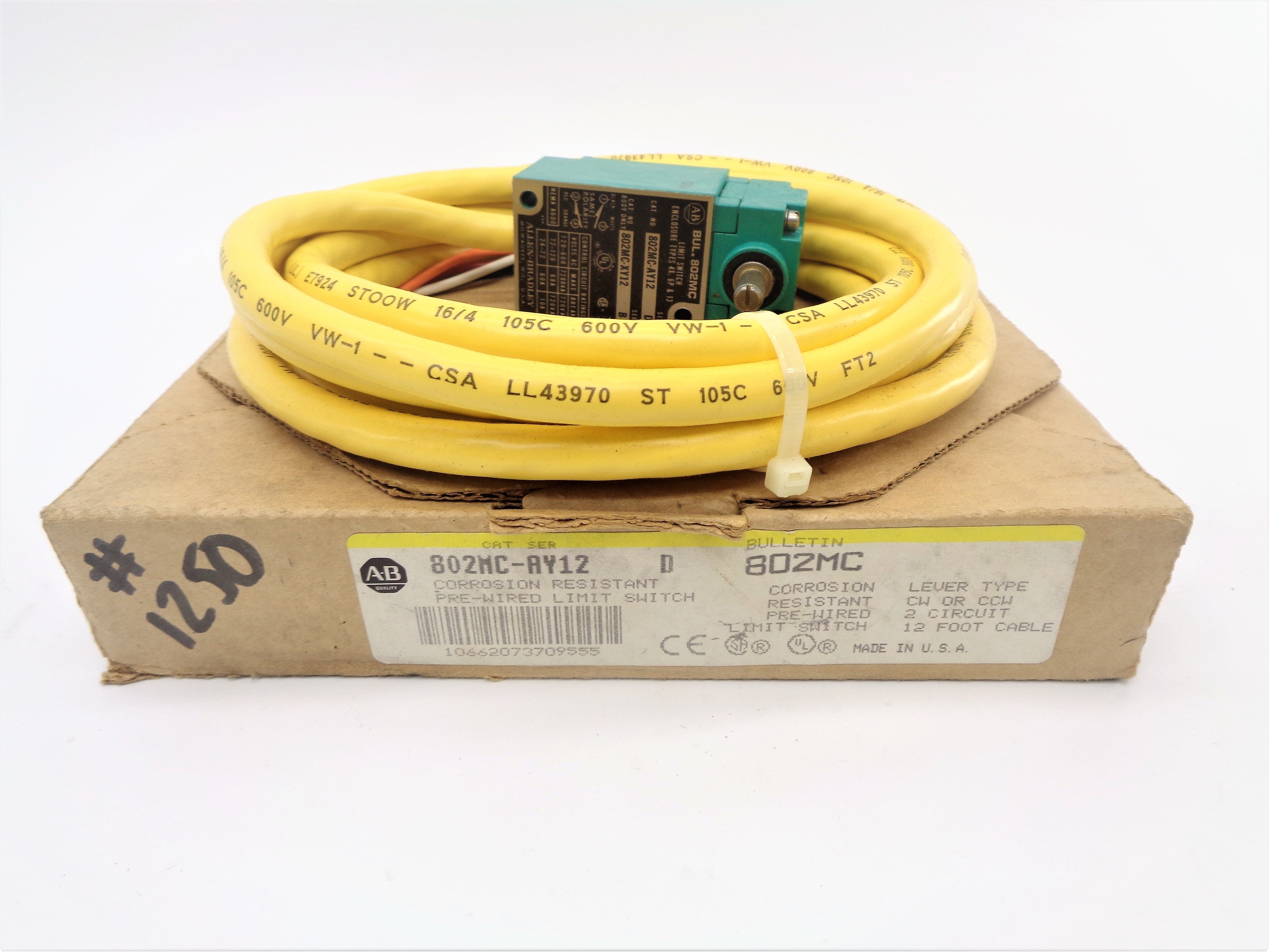 ALLEN BRADLEY 802MC-AY12 SER.D NSMP