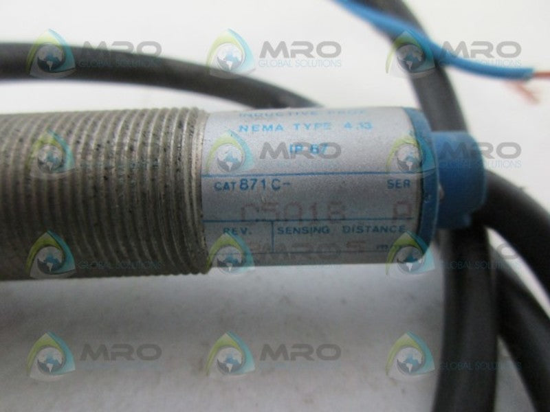 ALLEN BRADLEY 871C-C5A18 SER A PROXIMITY SWITCH *USED*