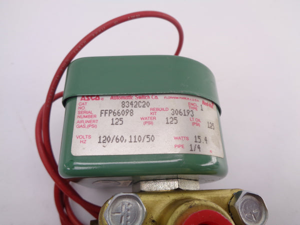 ASCO 8342C20 110/120V 125PSI 1/4" NSNP