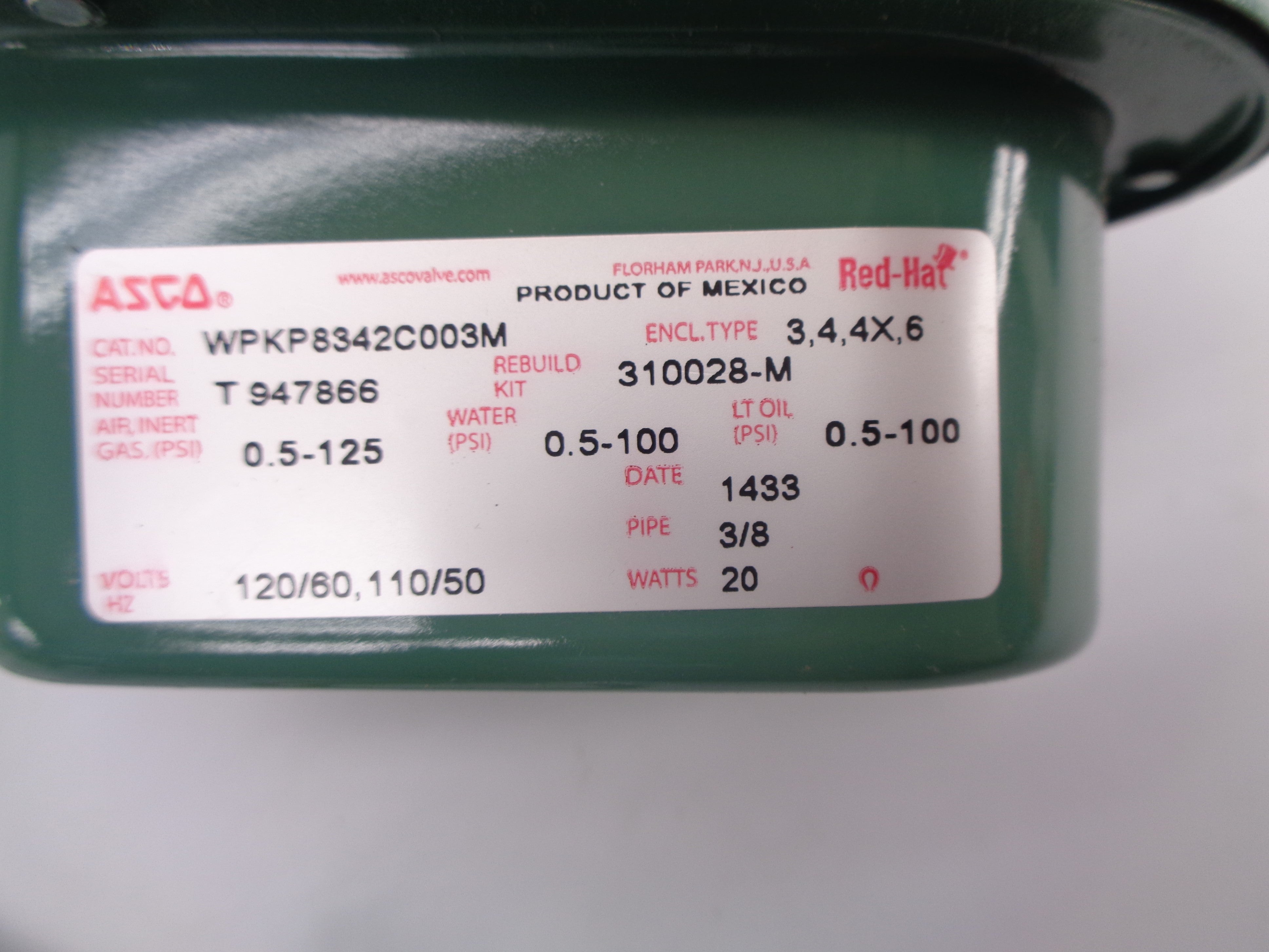 ASCO WPKP8342C003M NSNP