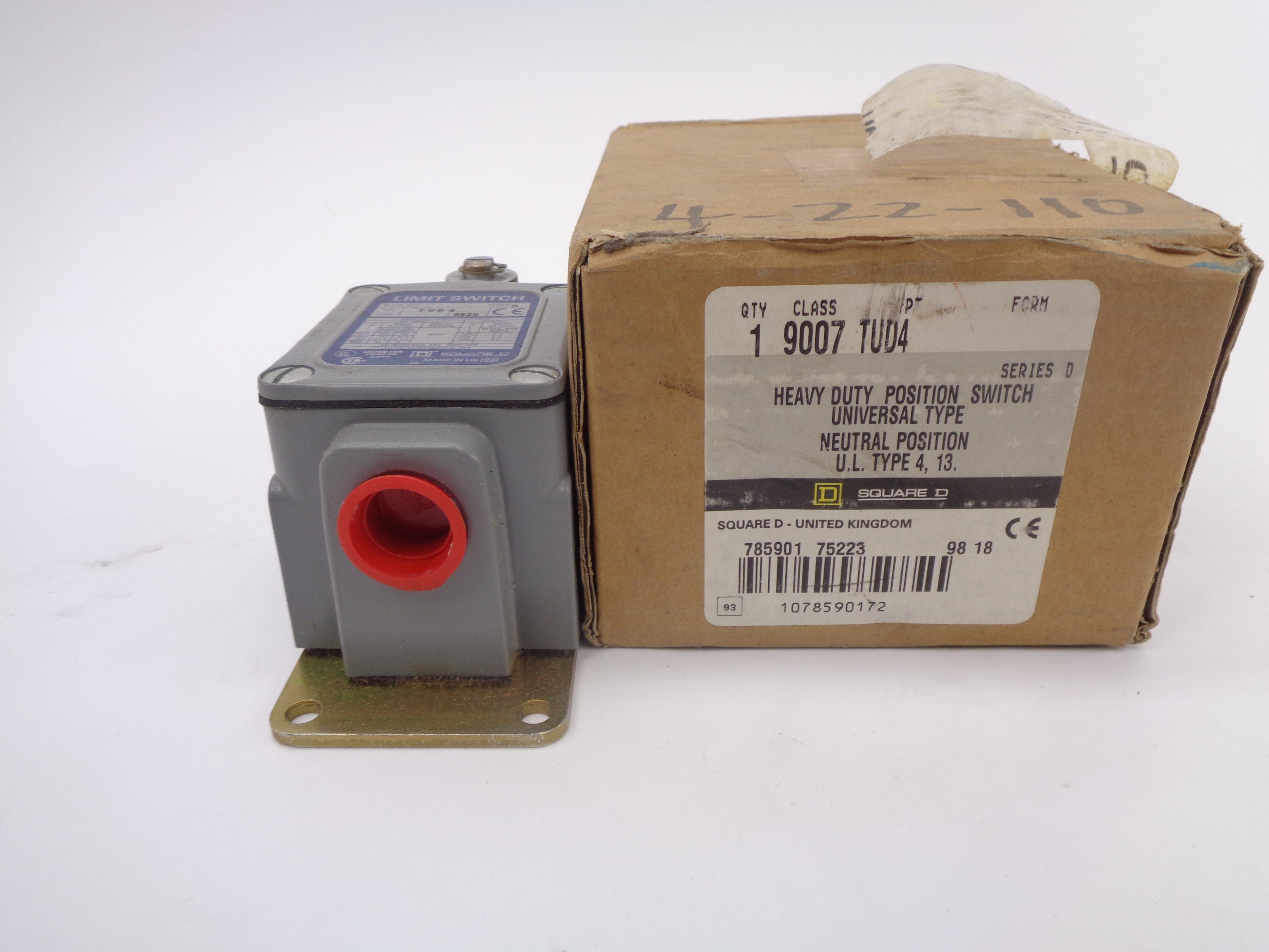 SQUARE D 9007 TUD4  SER. D UNMP