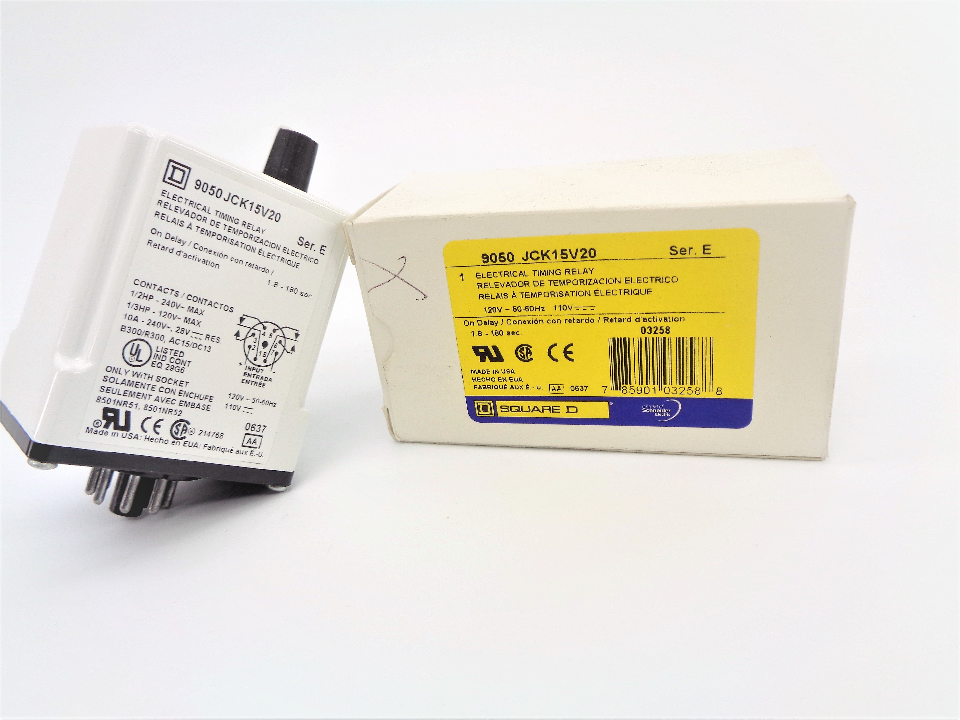 SQUARE D 9050JCK15V20 SER. E 10A 240V NSMP