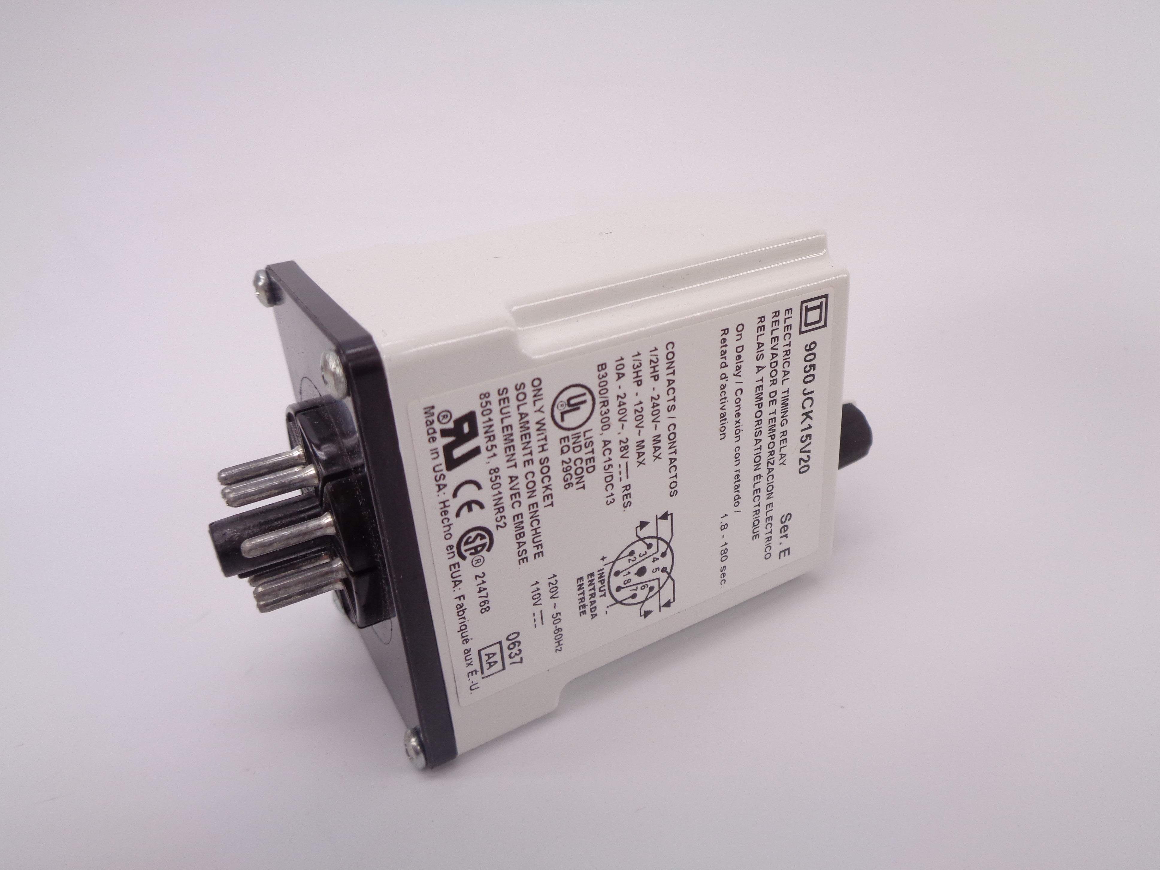 SQUARE D 9050JCK15V20 SER. E 10A 240V NSMP