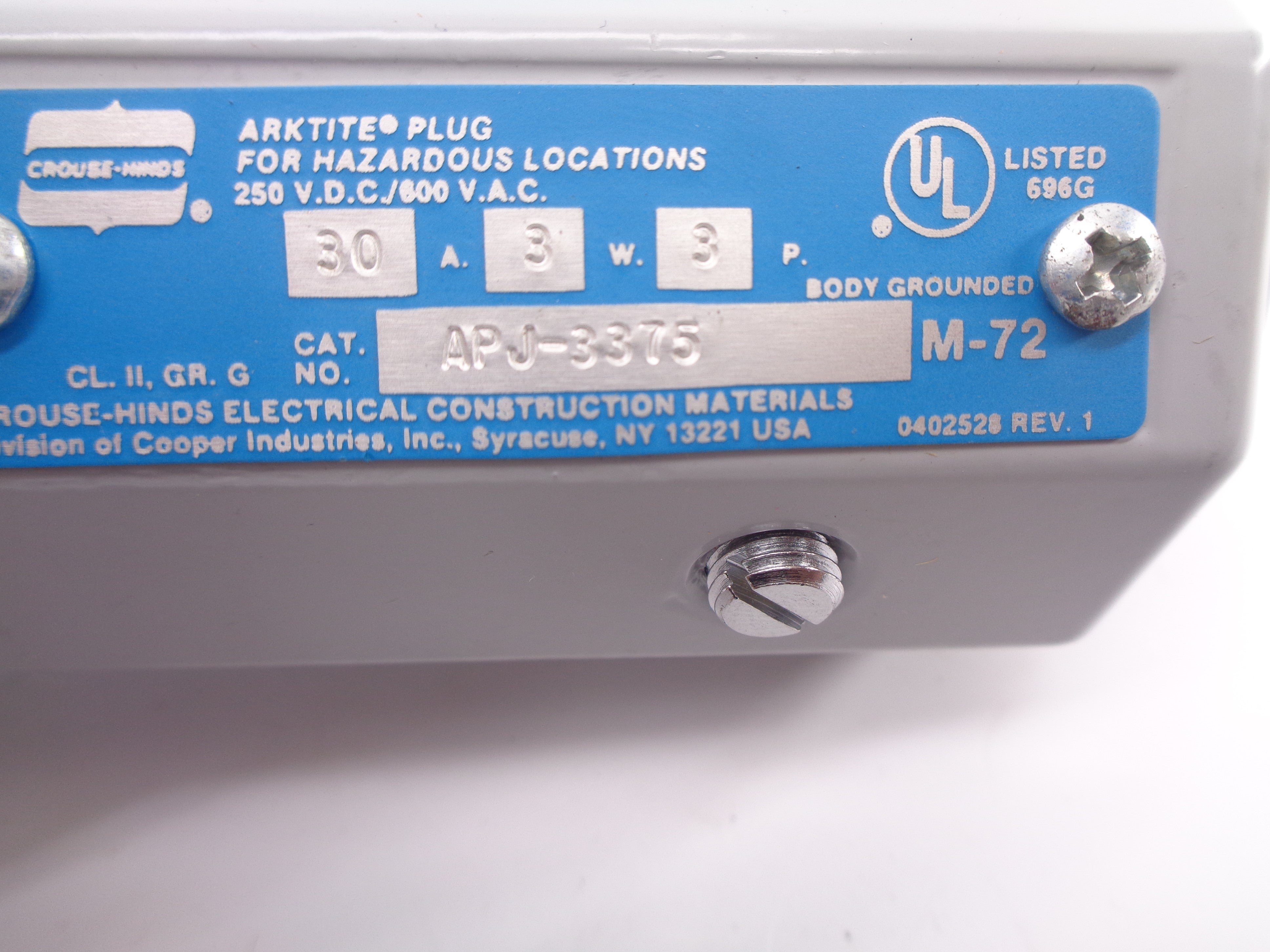 CROUSE-HINDS APJ3375 NSMP