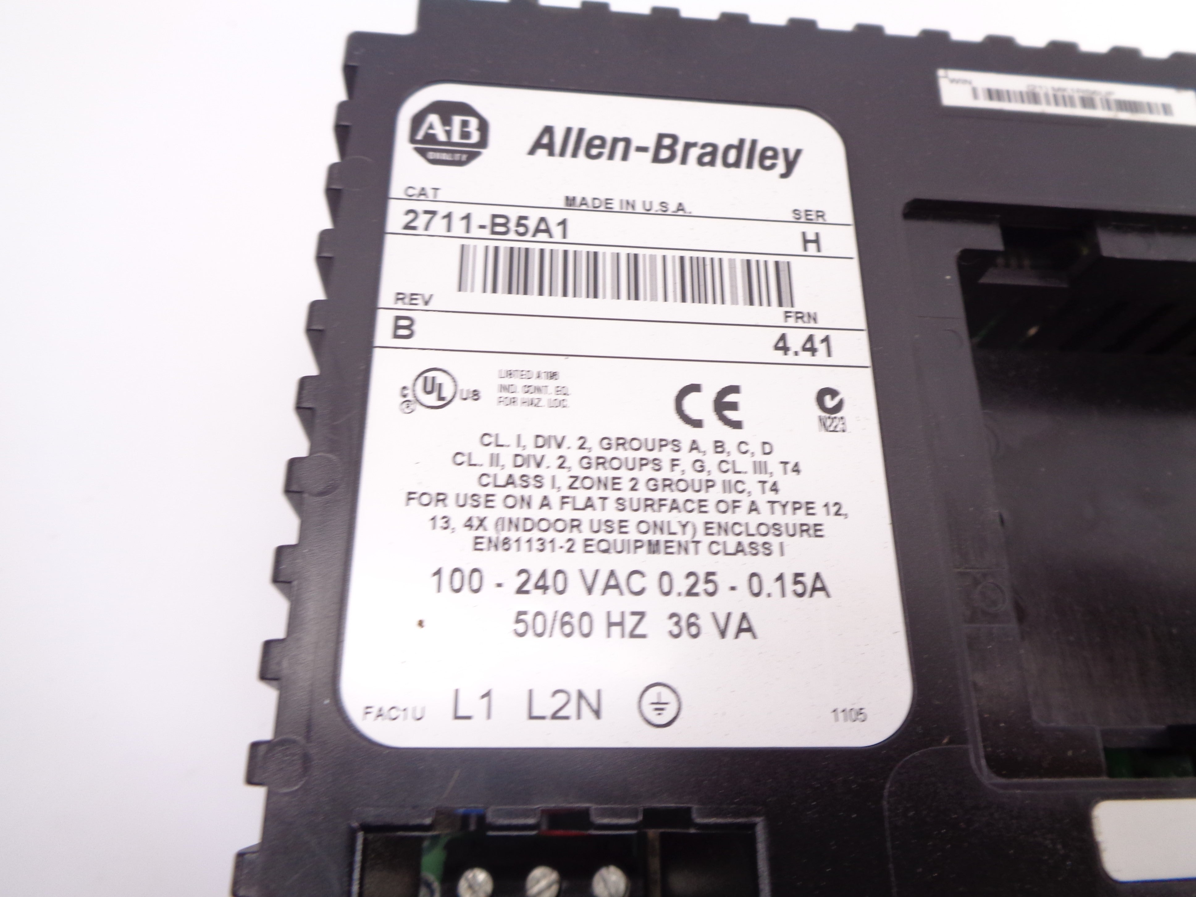 ALLEN BRADLEY 2711-B5A1 SER. H UNMP