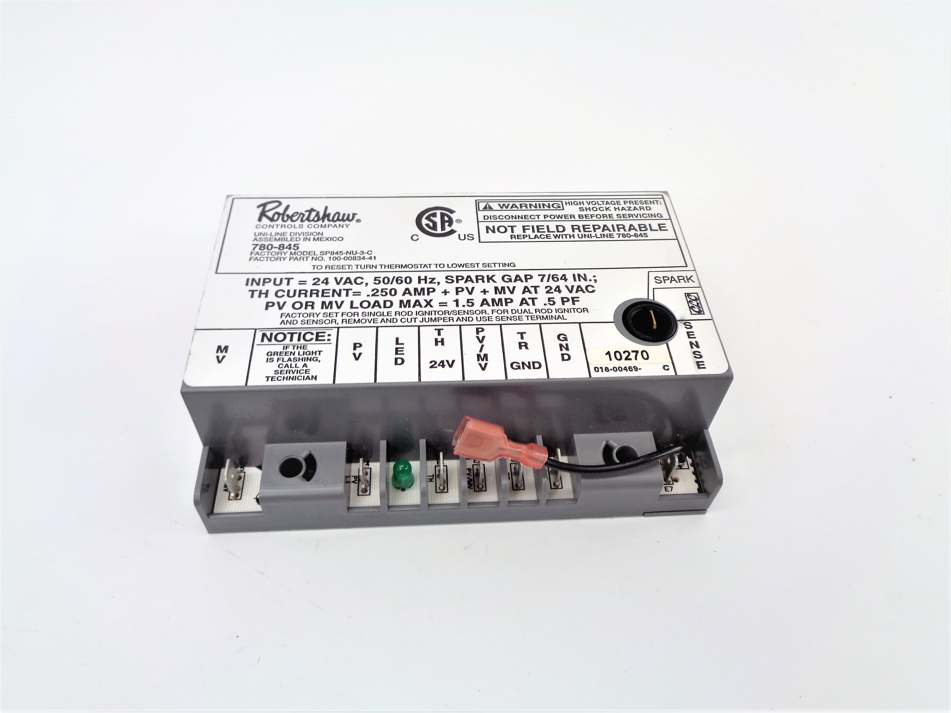 ROBERTSHAW SP845-NU-3-C UNMP