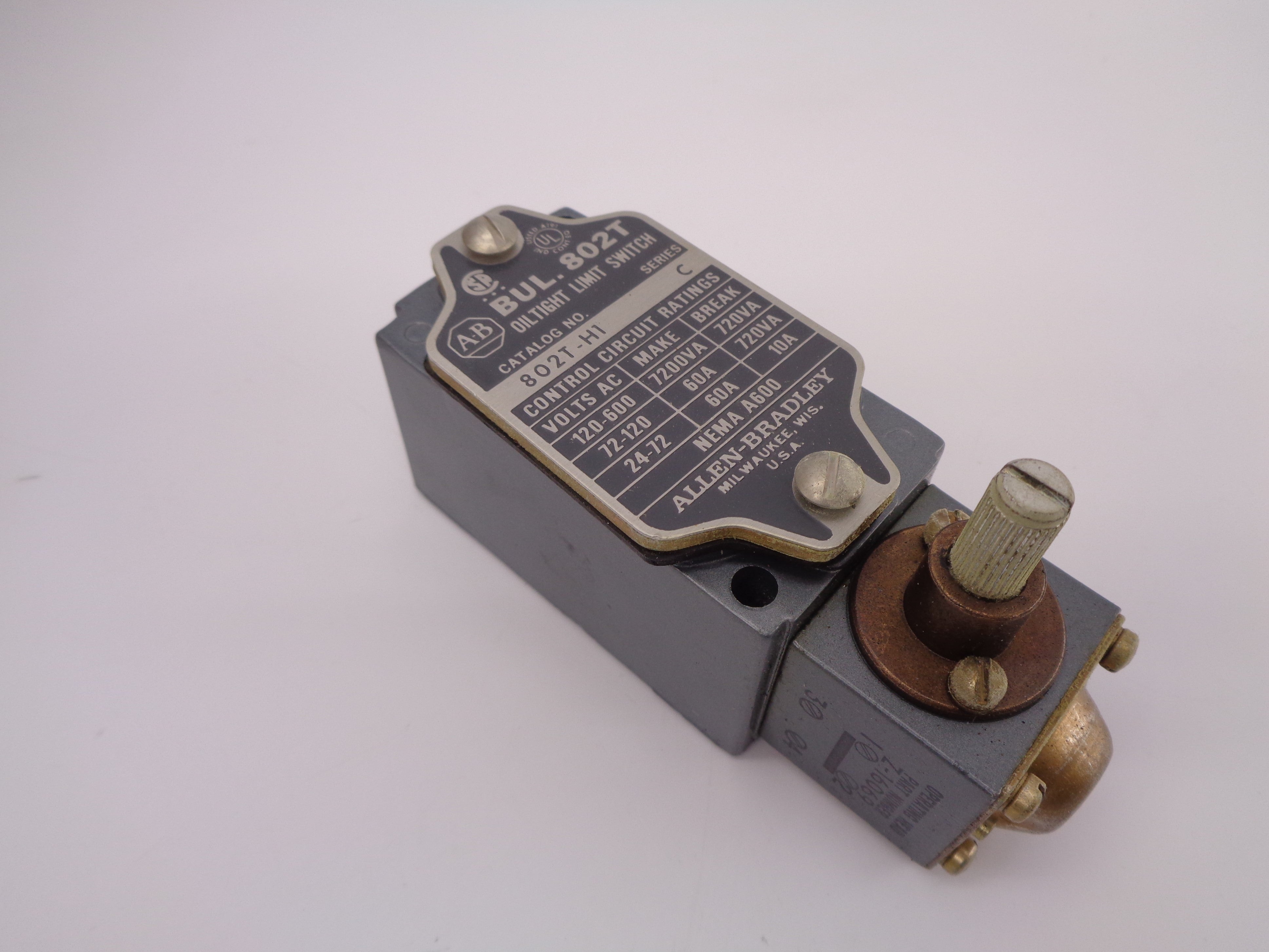 ALLEN BRADLEY 802T-H1 SER. C (BK/YL) NSMP