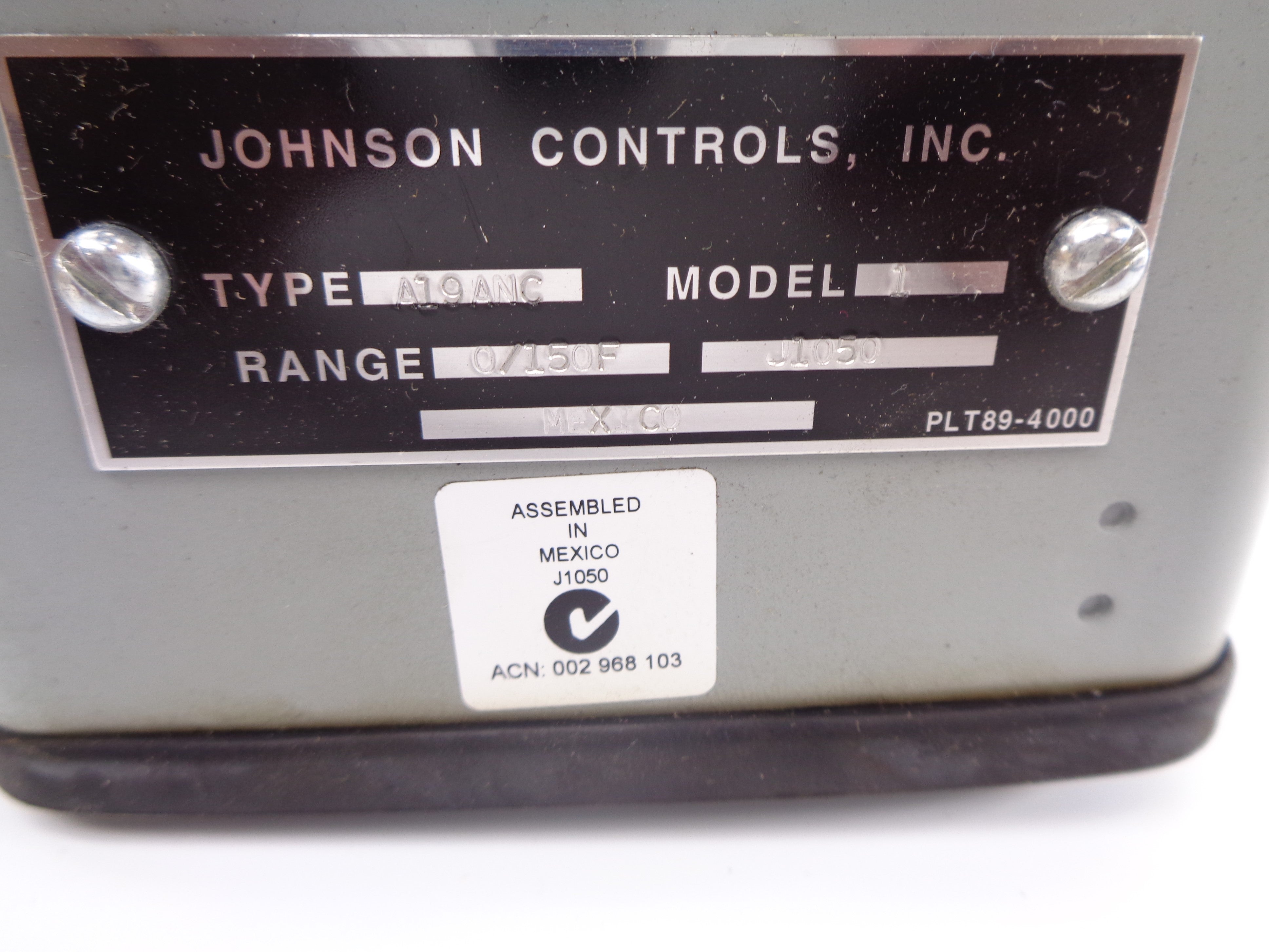 JOHSON CONTROLS A19ANC-1 NSNP