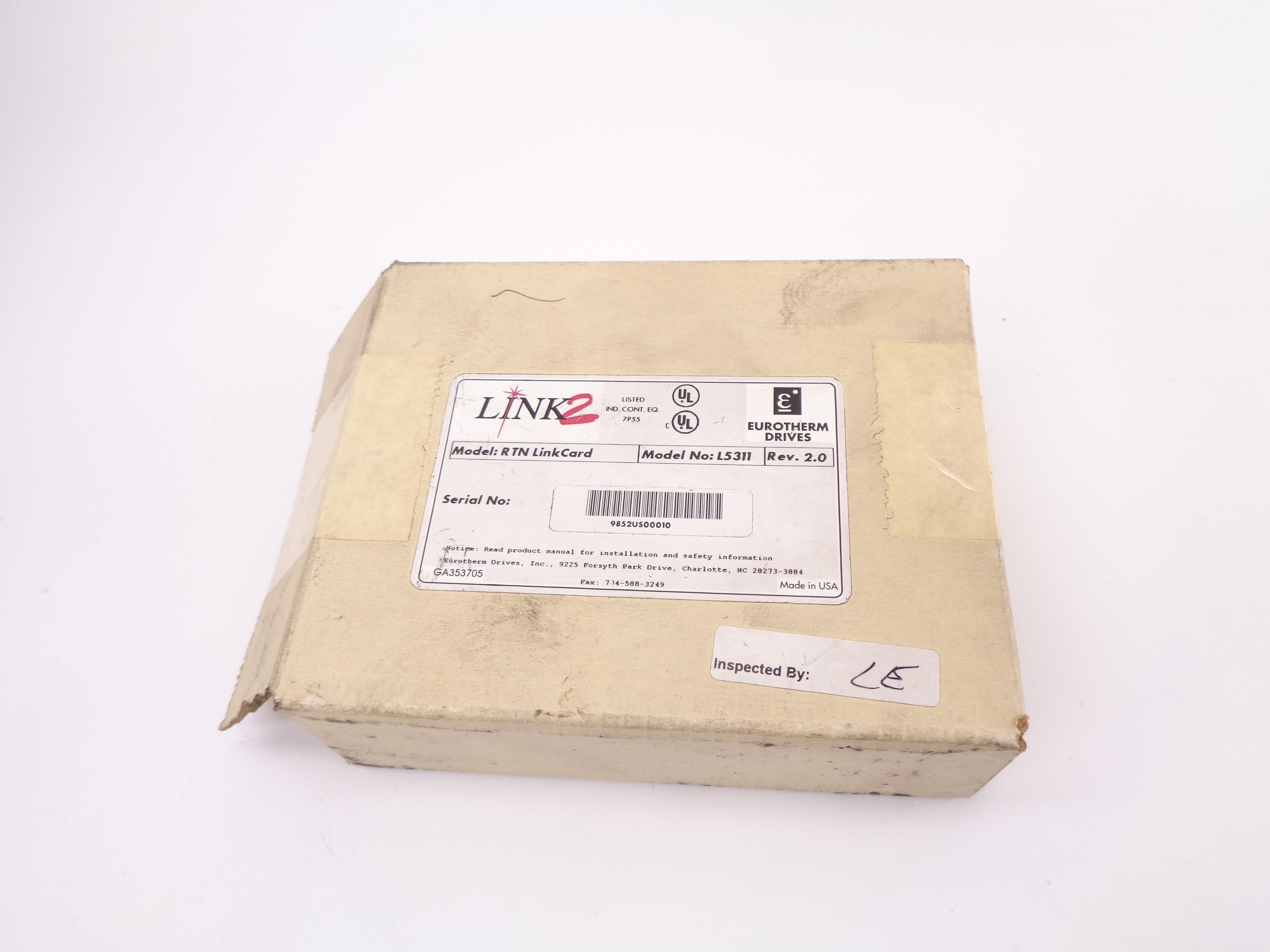 EUROTHERM DRIVES L5311 REV. 2.0 NSMP