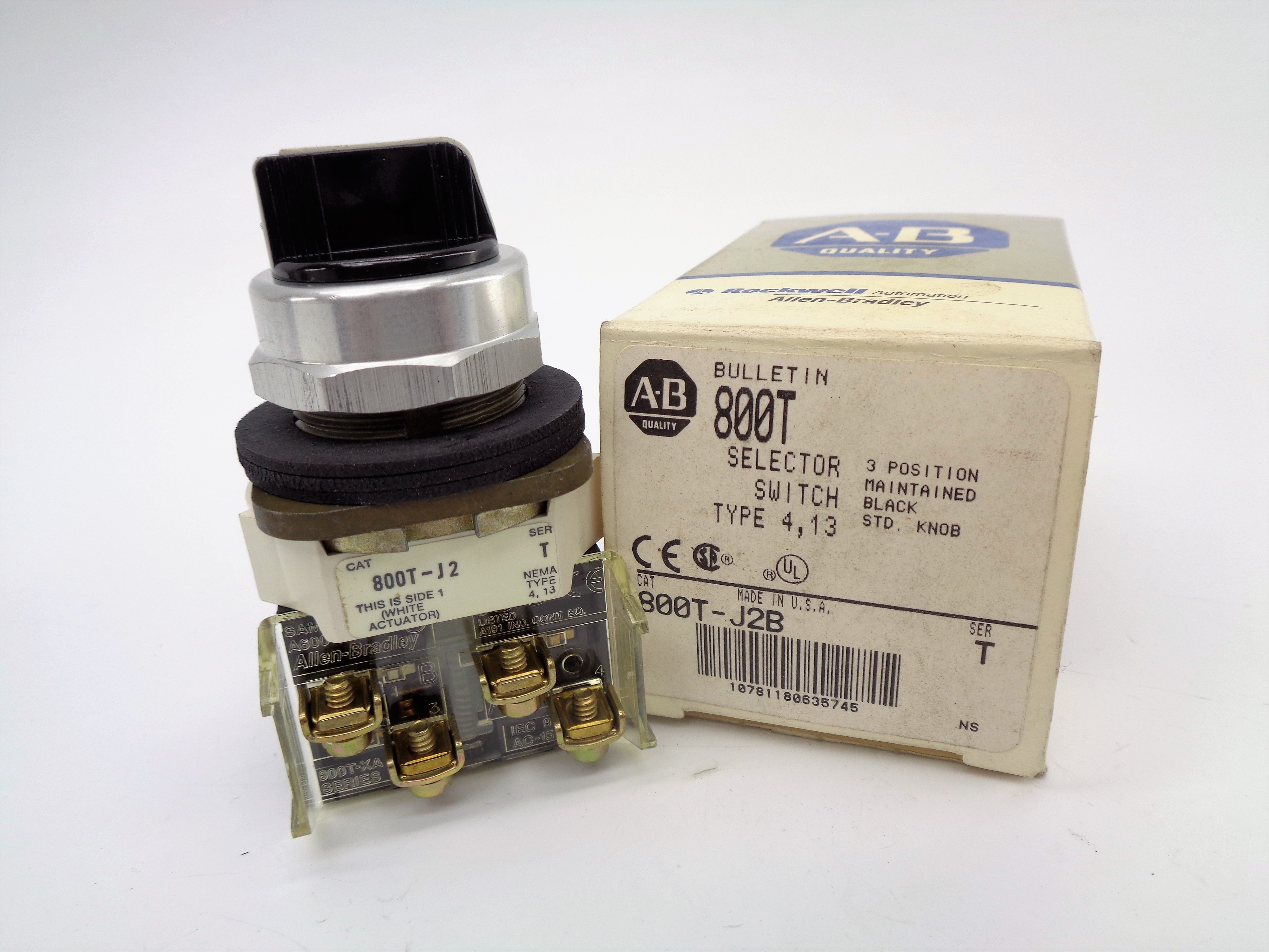 ALLEN BRADLEY 800T-J2B SER. T (GY/BL) NSMP