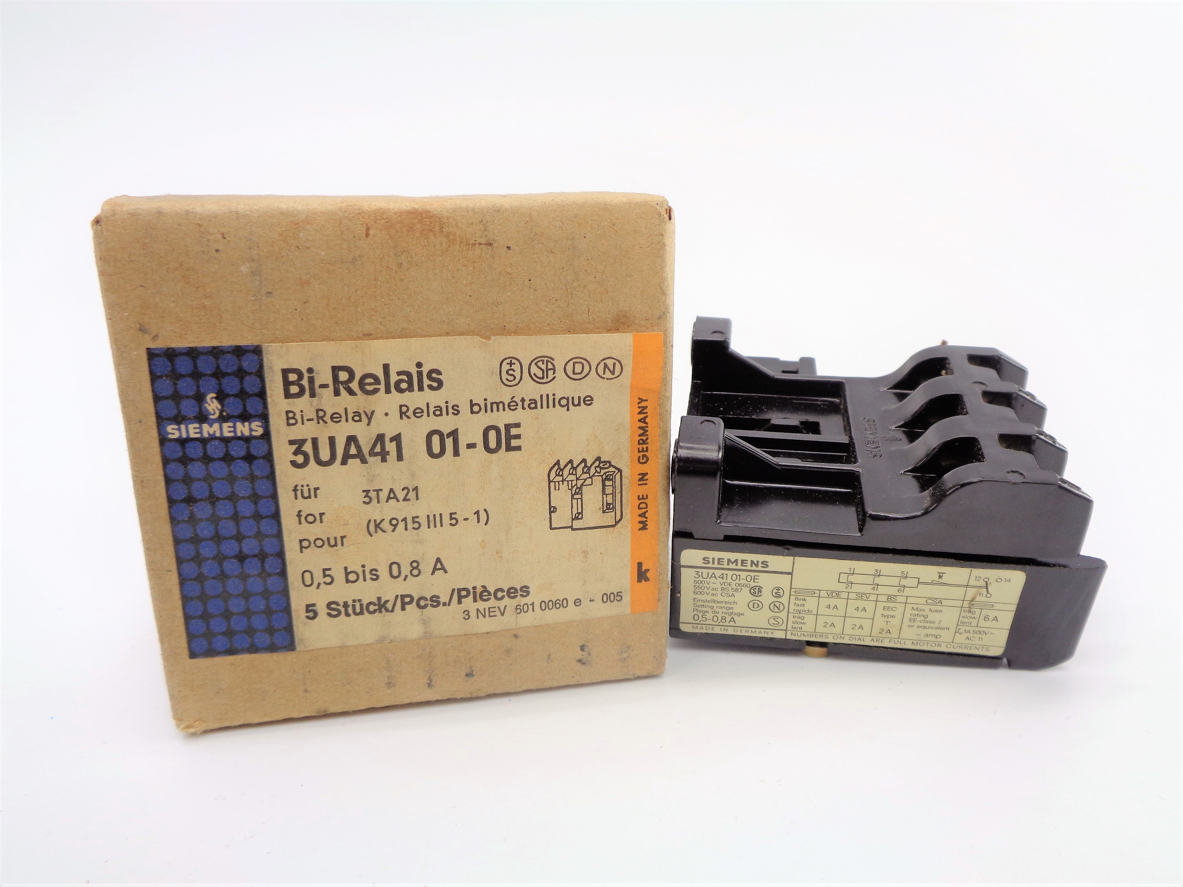 SIEMENS 3UA4101-0E 600VAC NSMP
