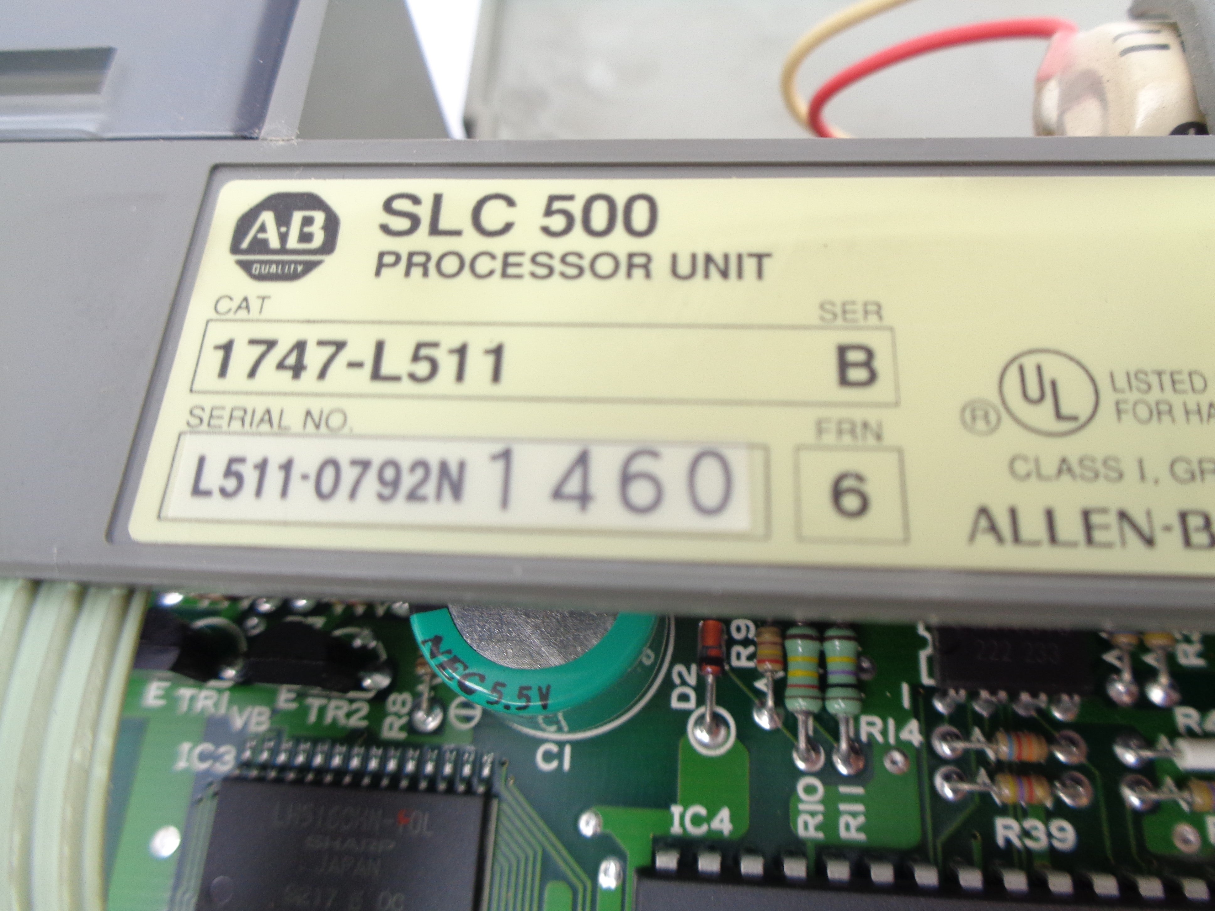 ALLEN BRADLEY 1747-L511 SER. B F/W 6 UNMP