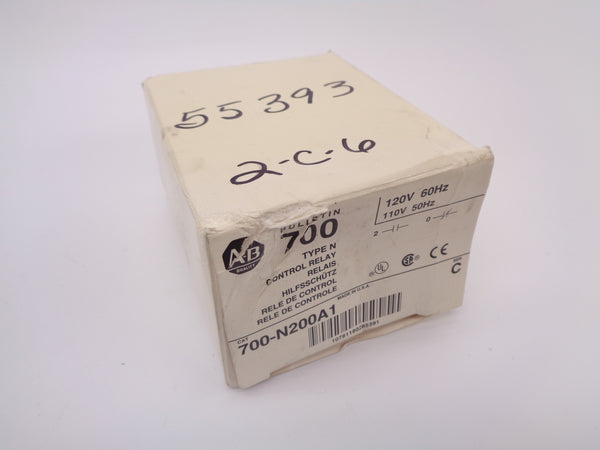 ALLEN BRADLEY 700-N200A1 SER. C 110/120V (WH) NSMP