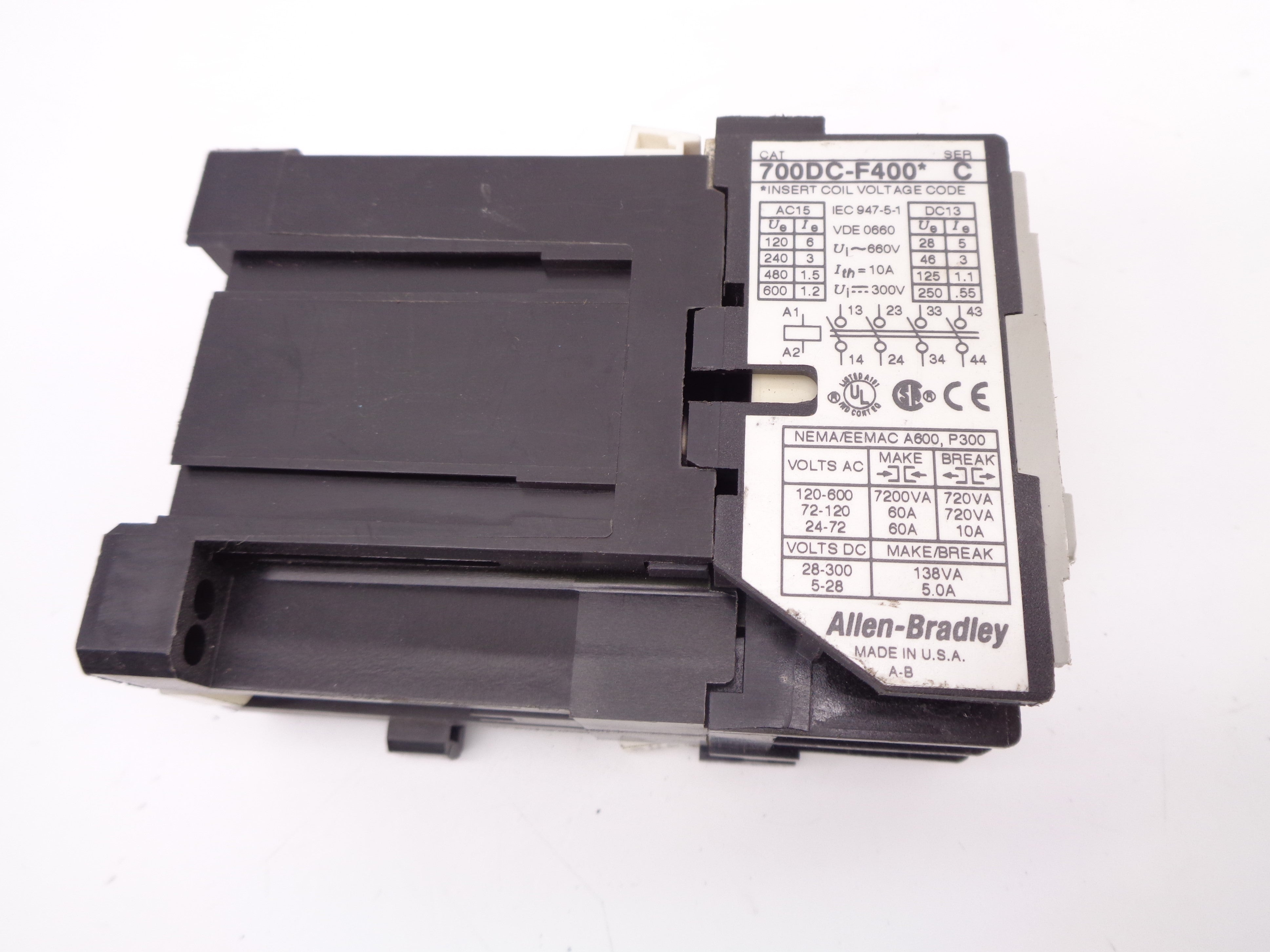 ALLEN BRADLEY 700DC-F400J SER. C 24V NSNP