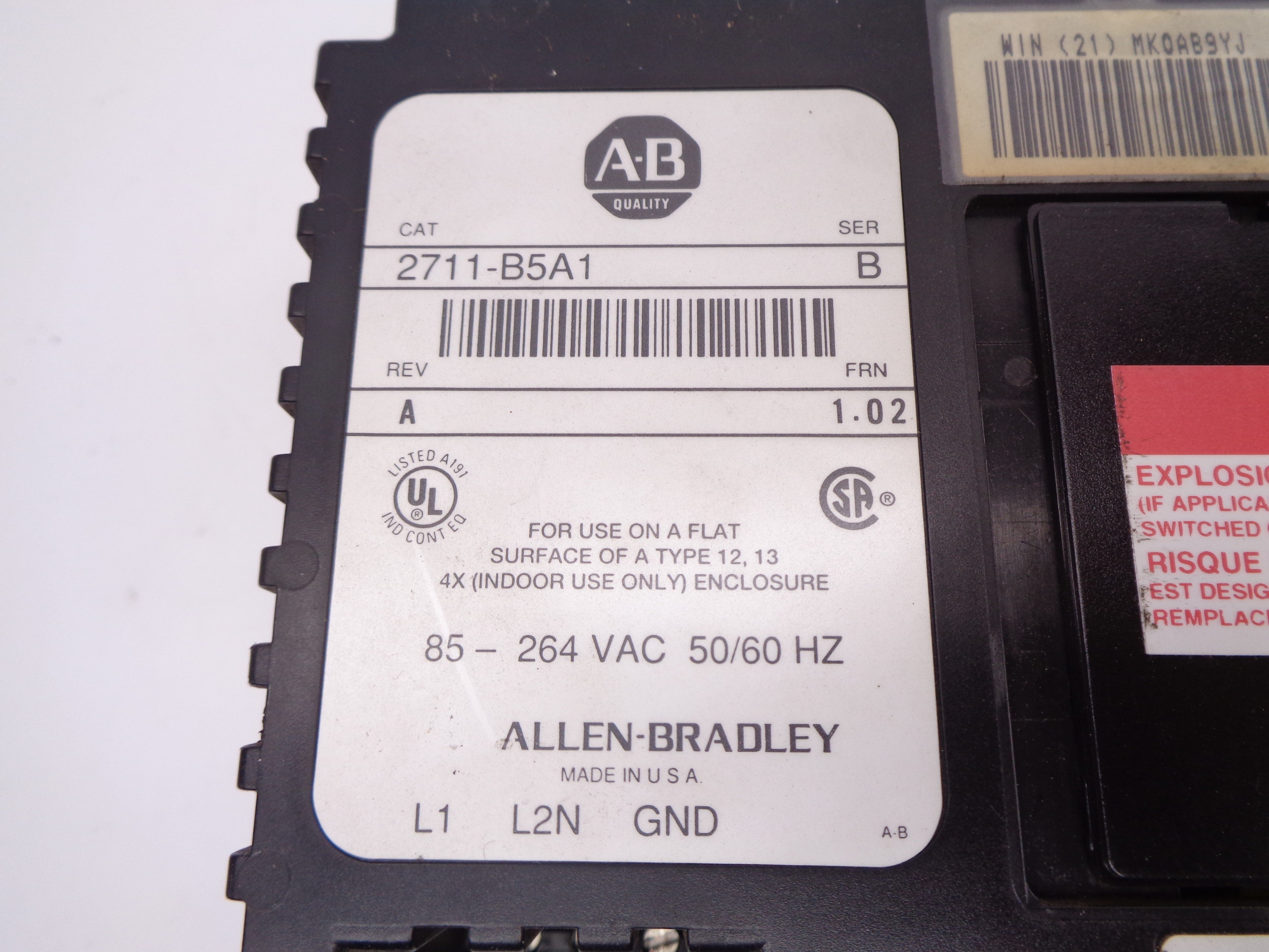 INDUSTRIAL SPARE PART 2711-B5A1 F/W 1.02 SER. B UNMP