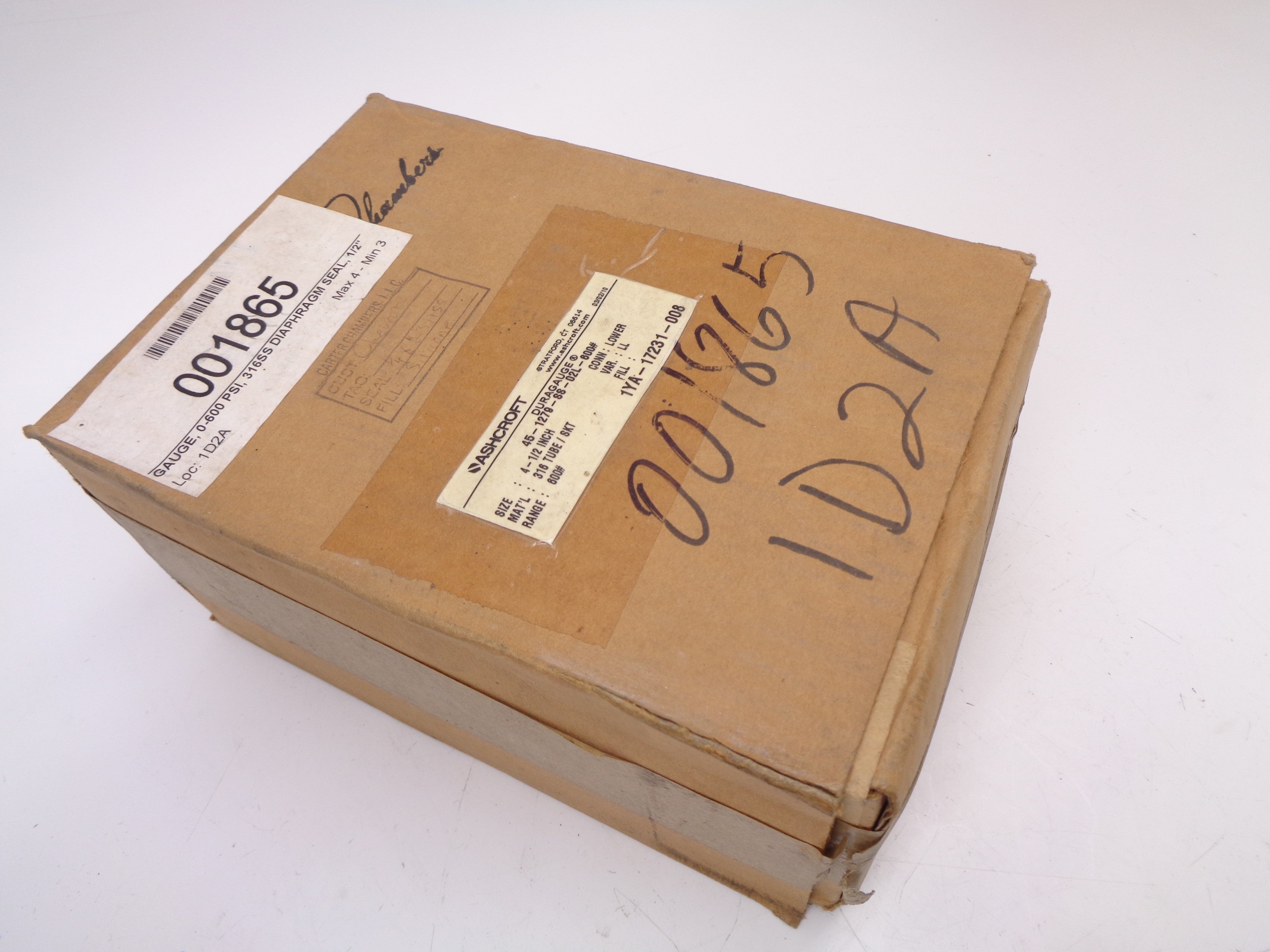 ASHCROFT 45-1279-SS-02L-600# NSMP