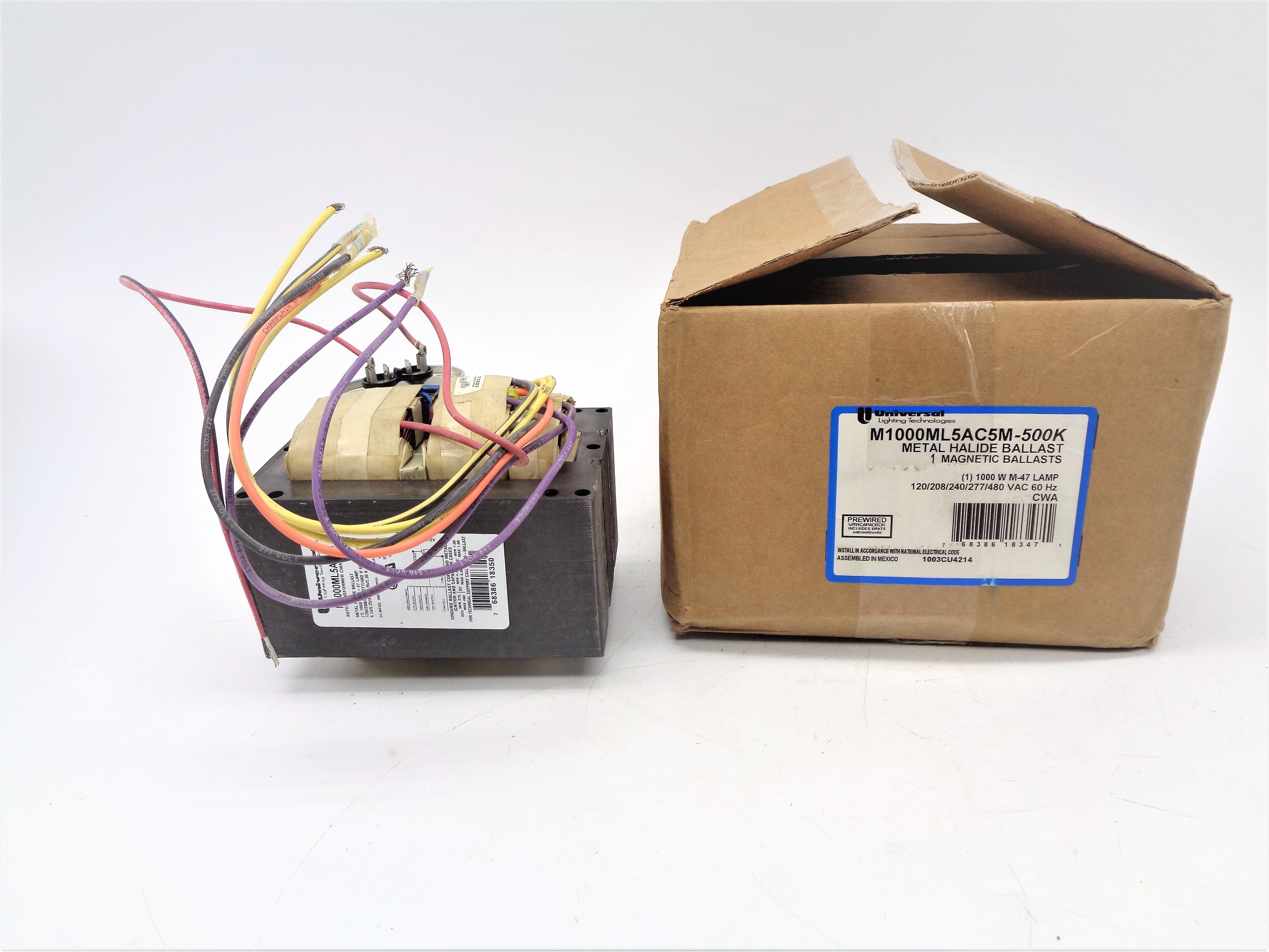 UNIVERSAL LIGHTING M1000ML5AC5M-500K 480VAC 2.30A NSMP