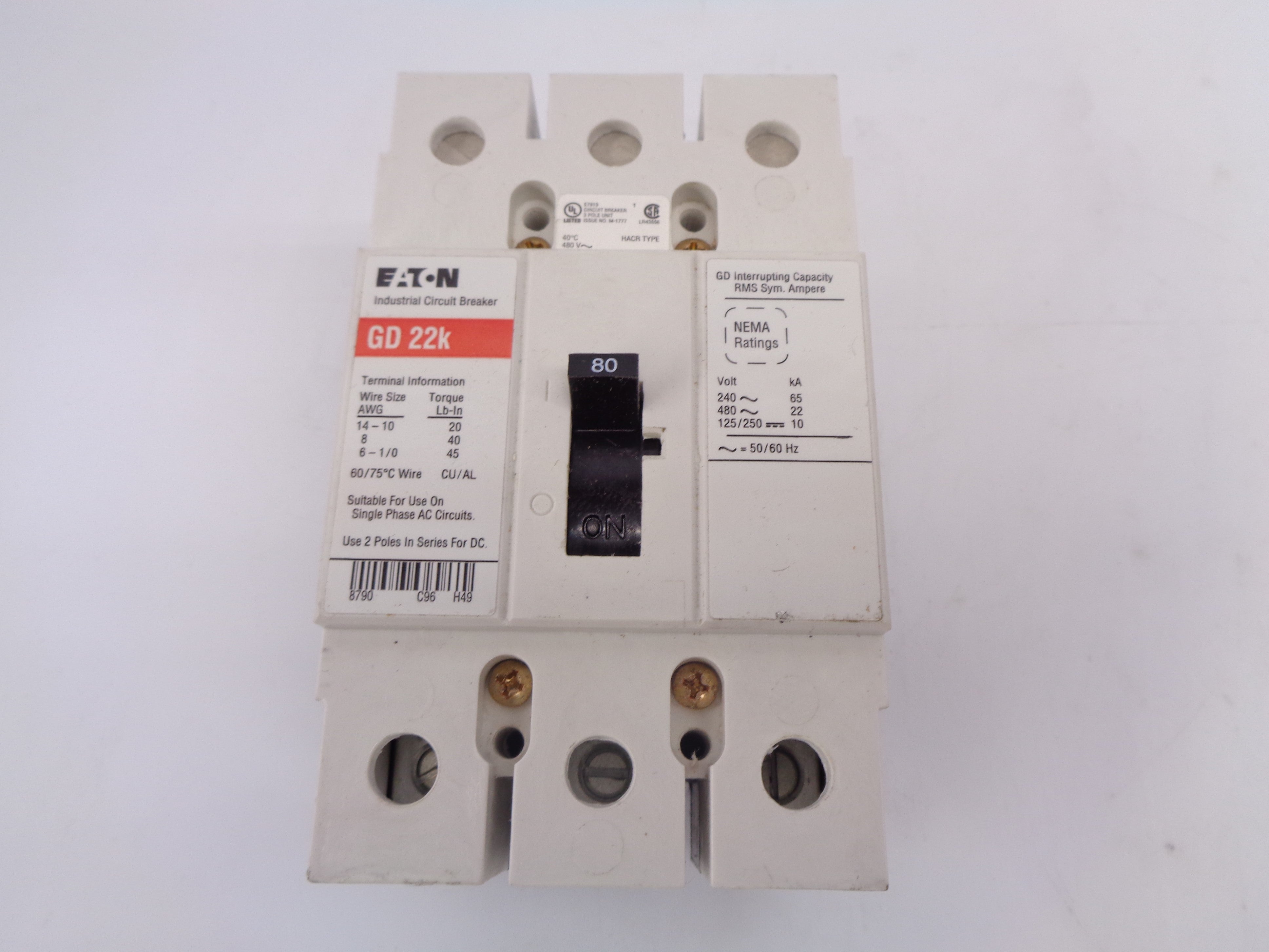EATON GD22K80 80A 240V NSNP