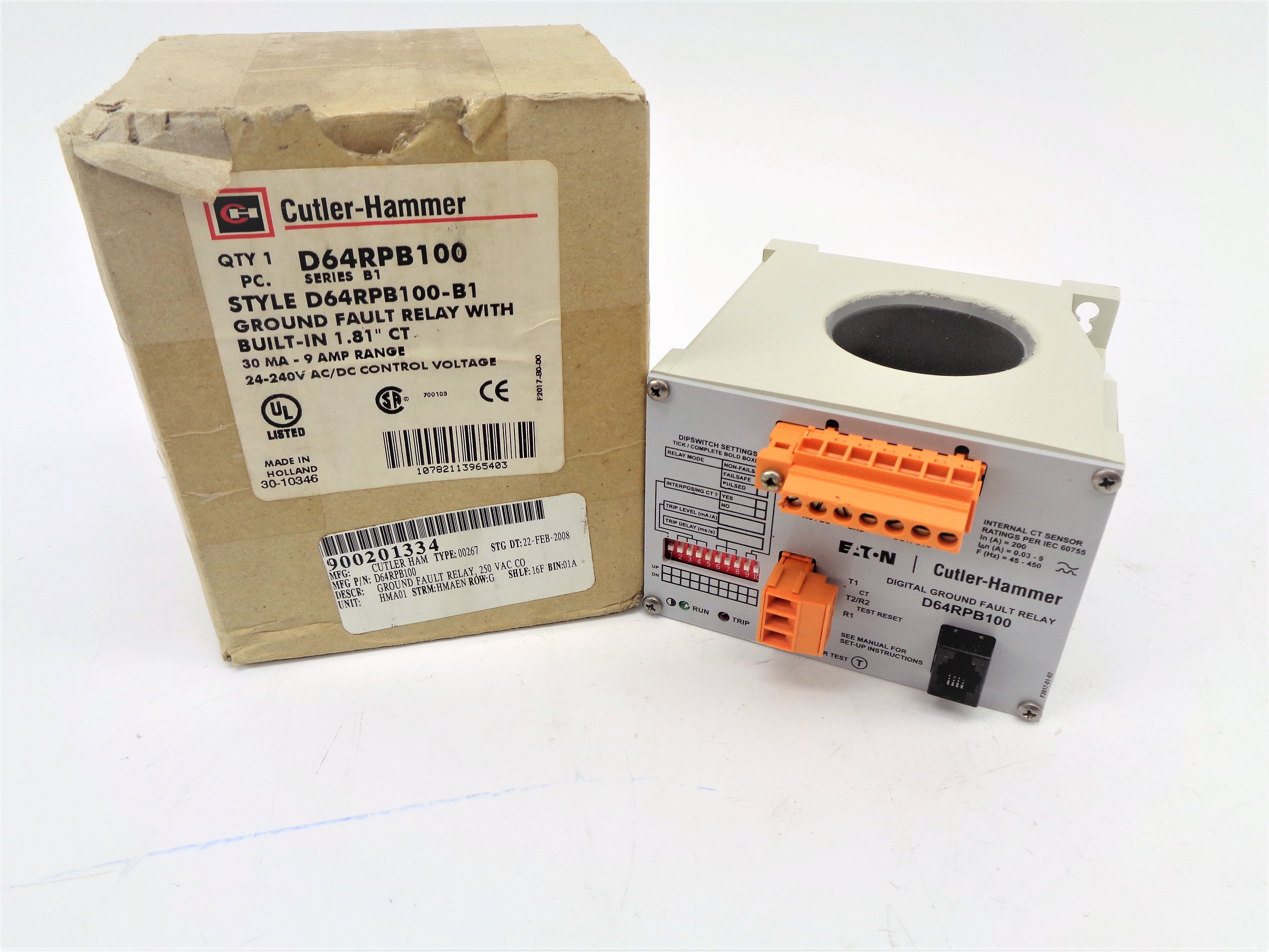 CUTLER HAMMER D64RPB100 240V SER. B1 NSMP