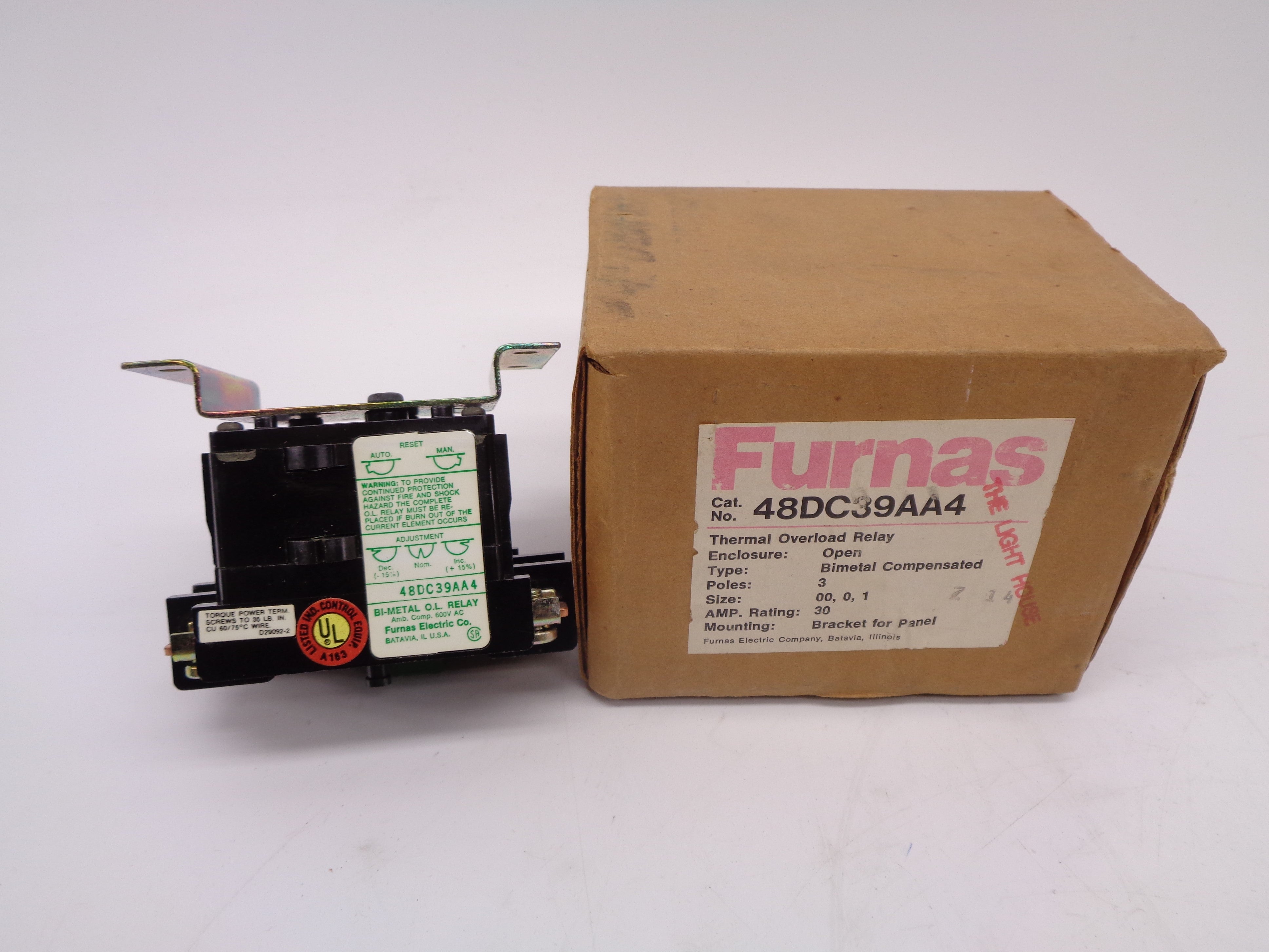 FURNAS 48DC39AA4 30A 600V NSMP