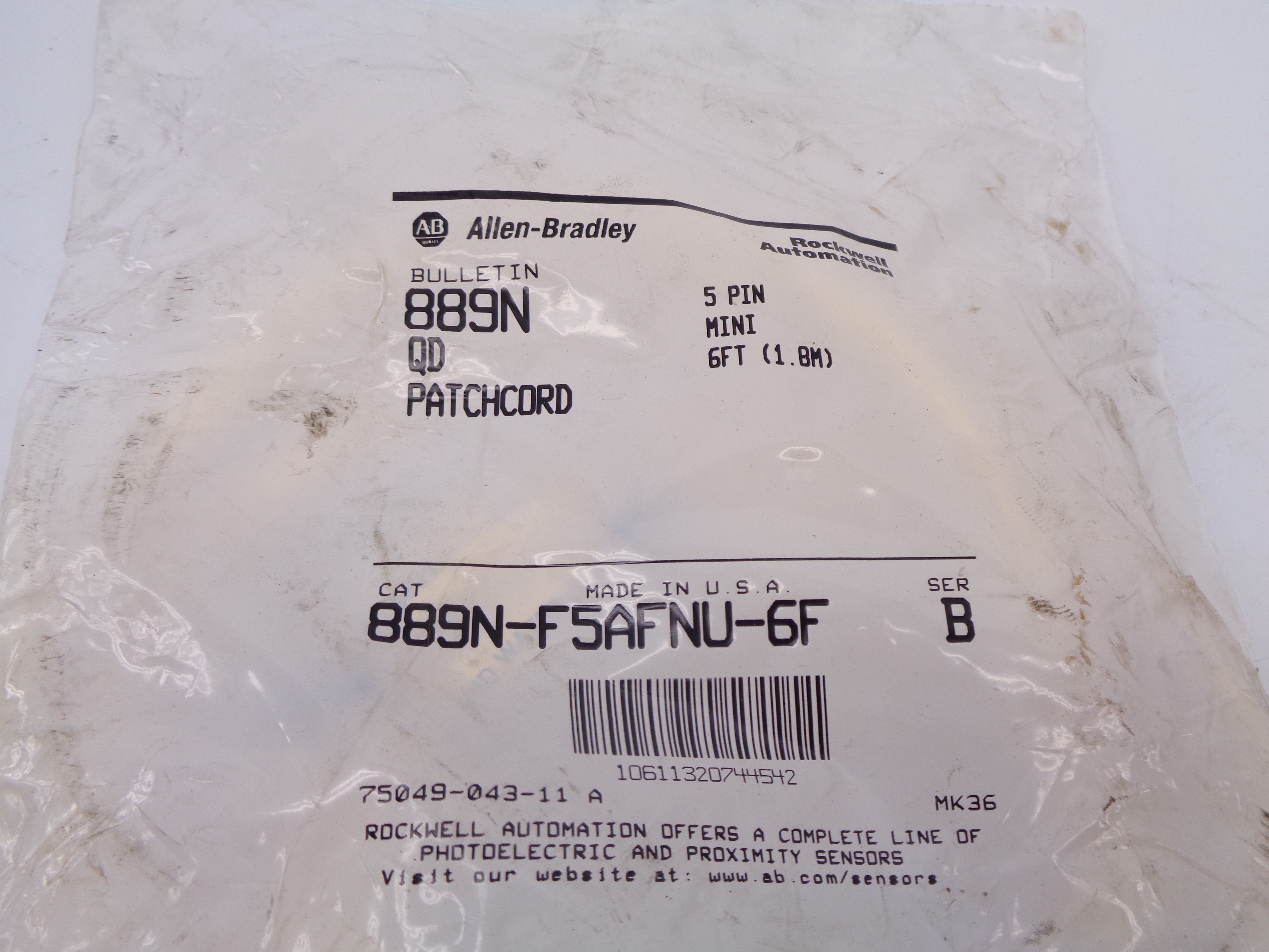 ALLEN BRADLEY 889N-F5AFNU-6F SER. B NSMP