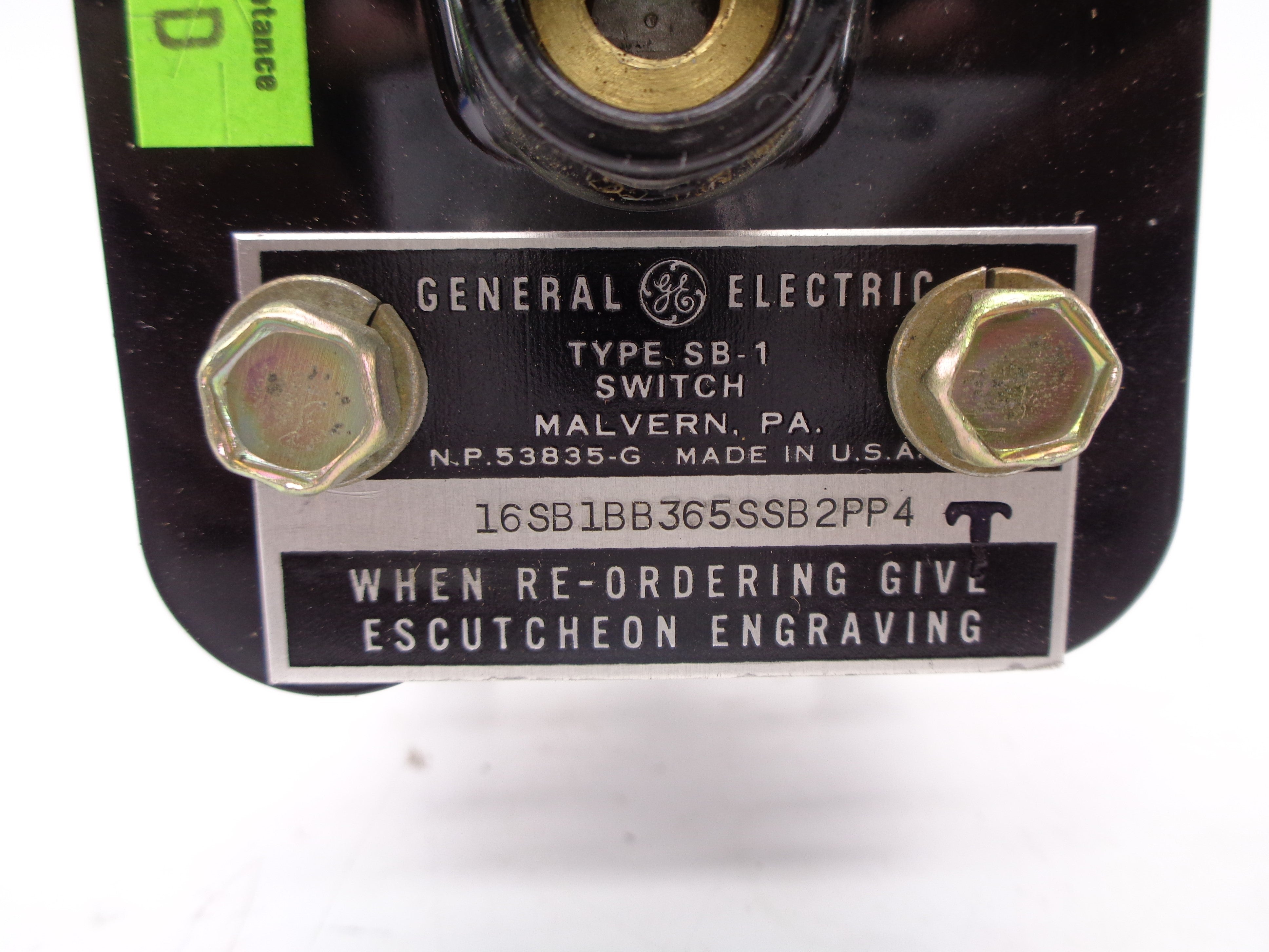 GENERAL ELECTRIC 16SB1BB365SSB2PP4 (AS PICTURED) UNMP