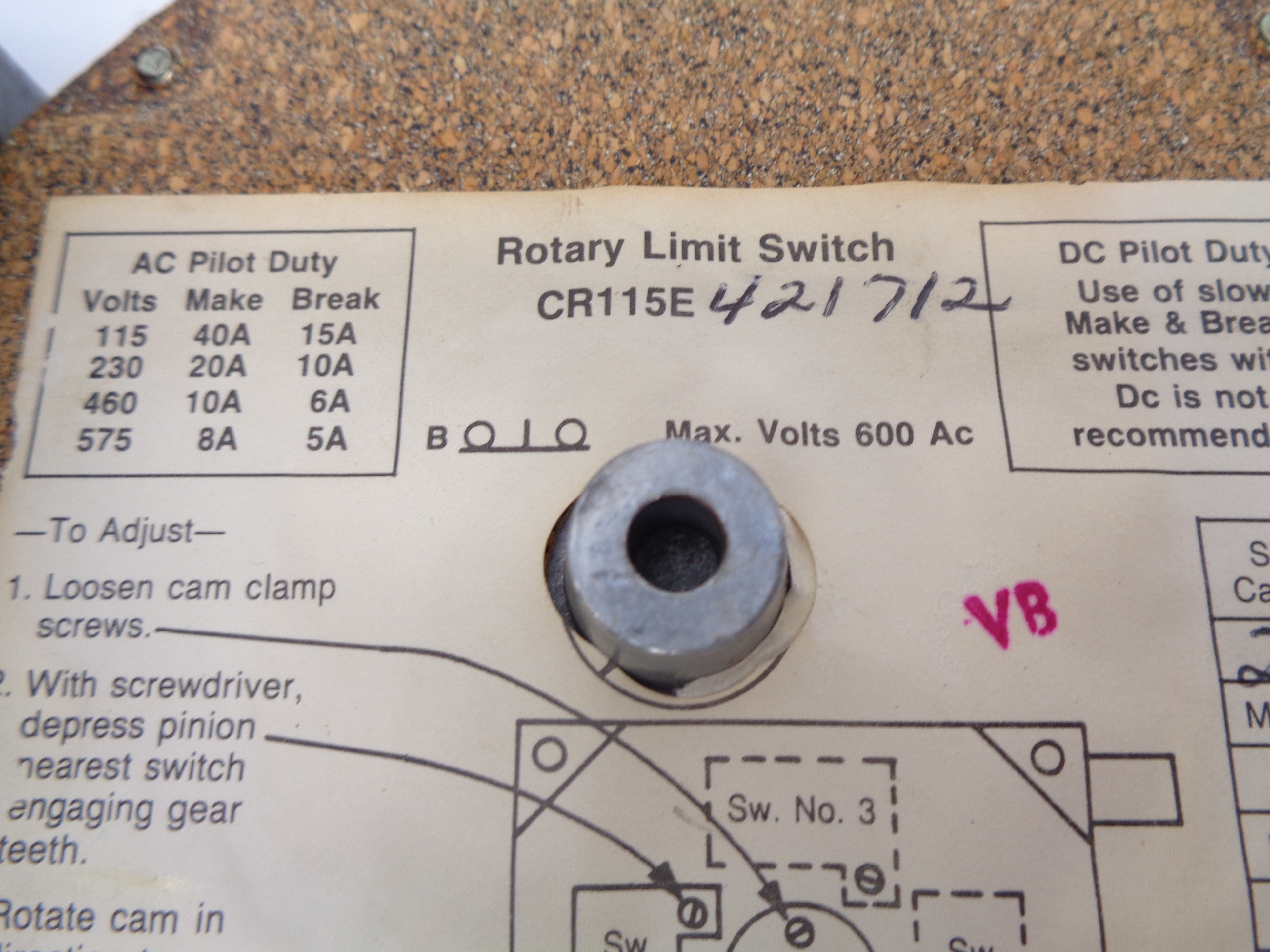 GENERAL ELECTRIC CR115E421712 NSNP