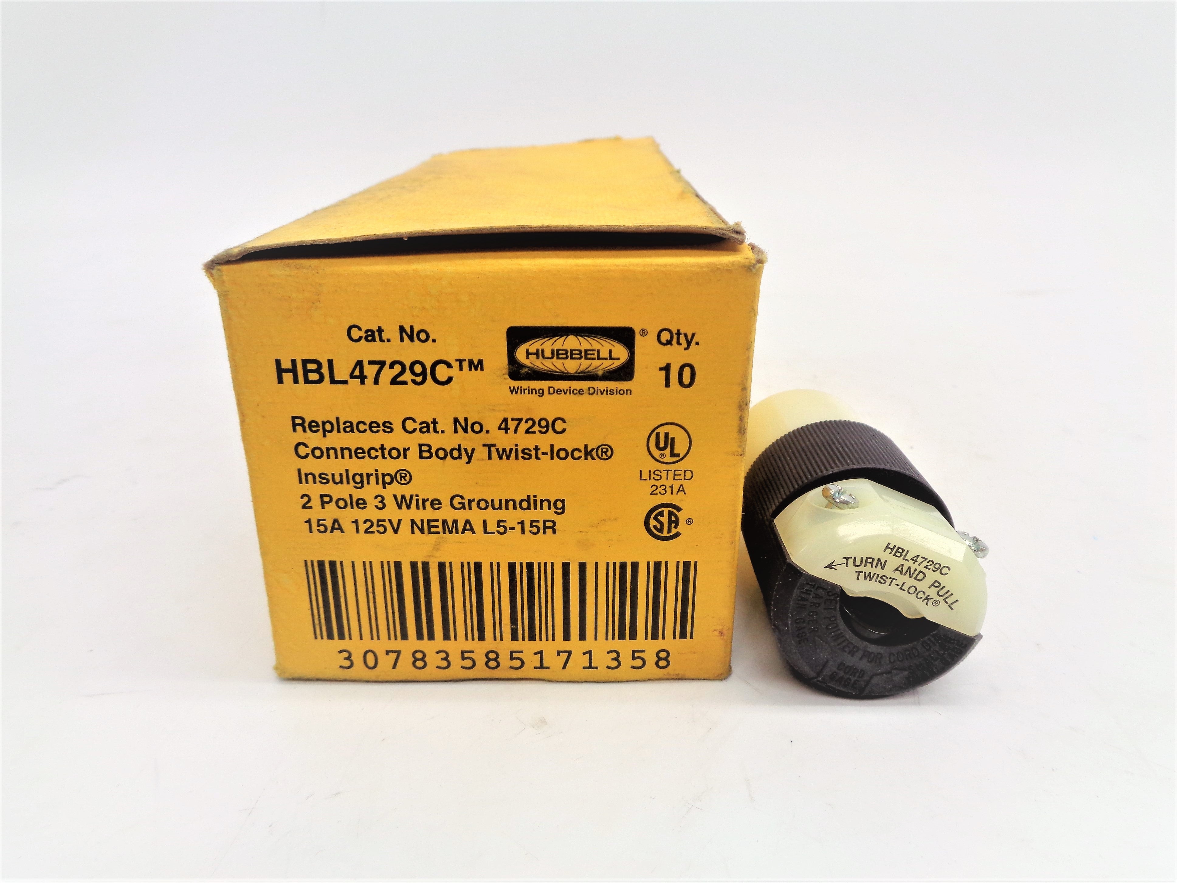HUBBELL HBL4729C (PKG OF 10) NSMP