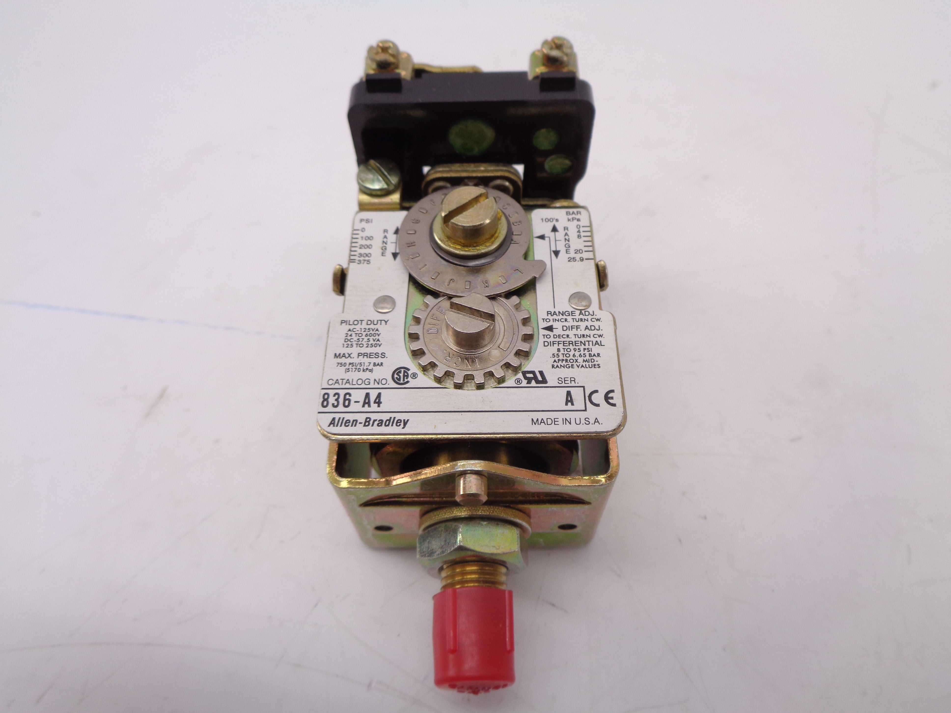 ALLEN BRADLEY 836-A4 SER. A (BR/WH) NSMP