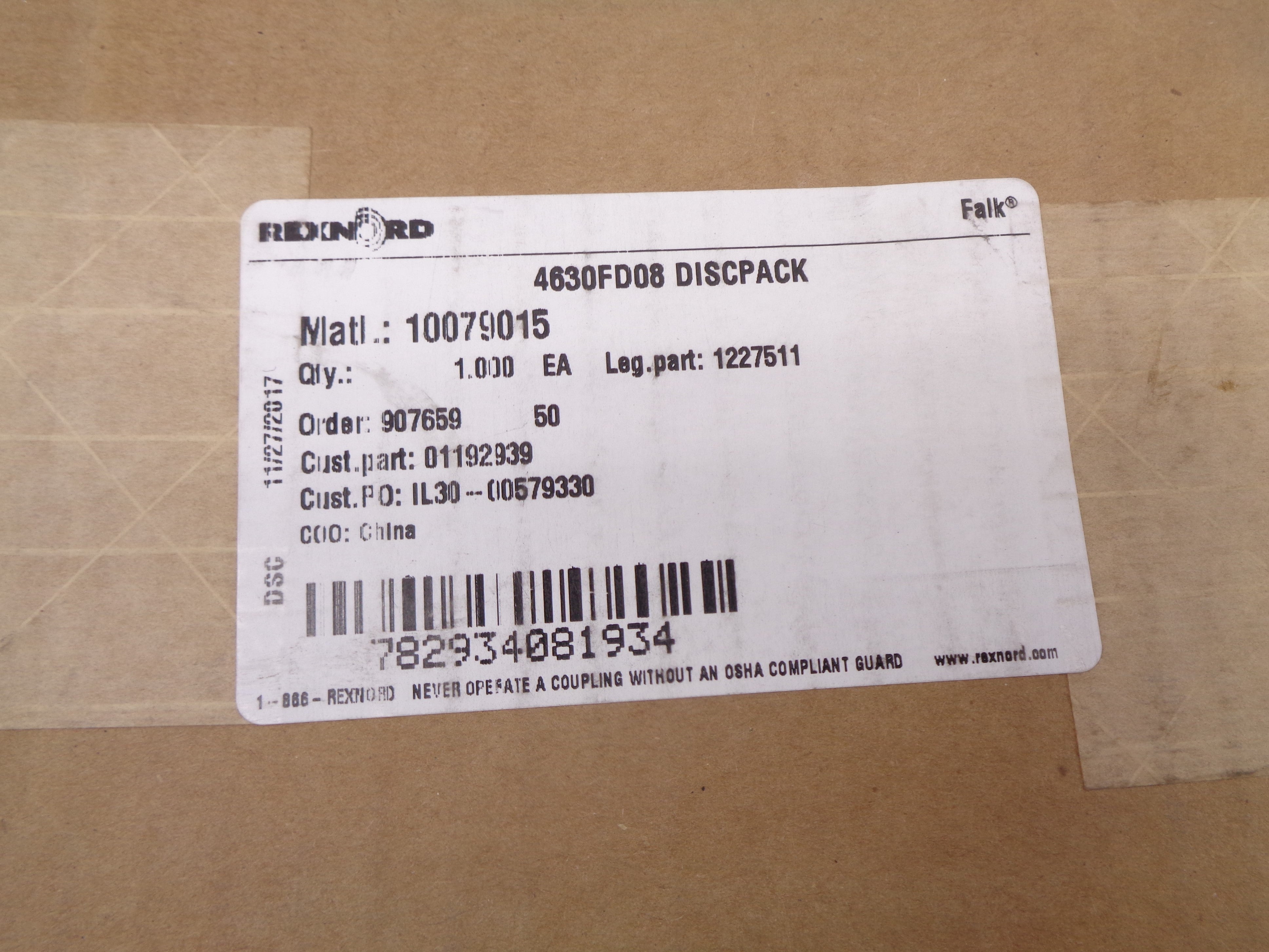 REXNORD 4630FD08 NSFS