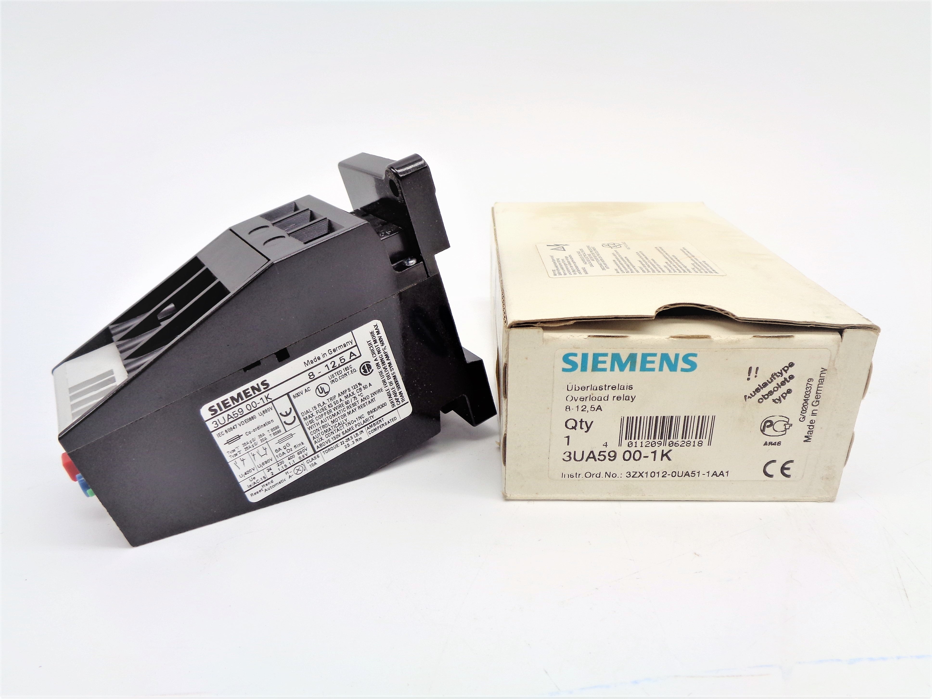 SIEMENS 3UA5900-1K 12.5A 600V NSMP
