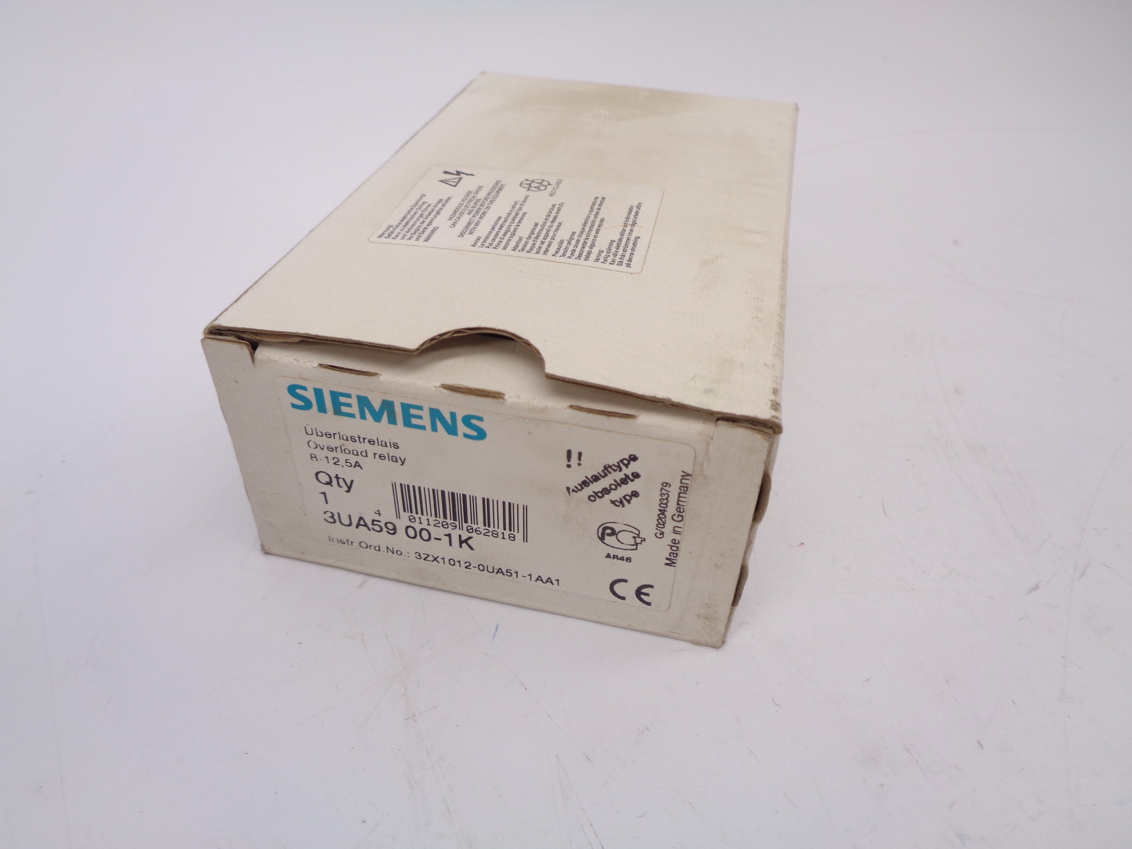 SIEMENS 3UA5900-1K 12.5A 600V NSMP