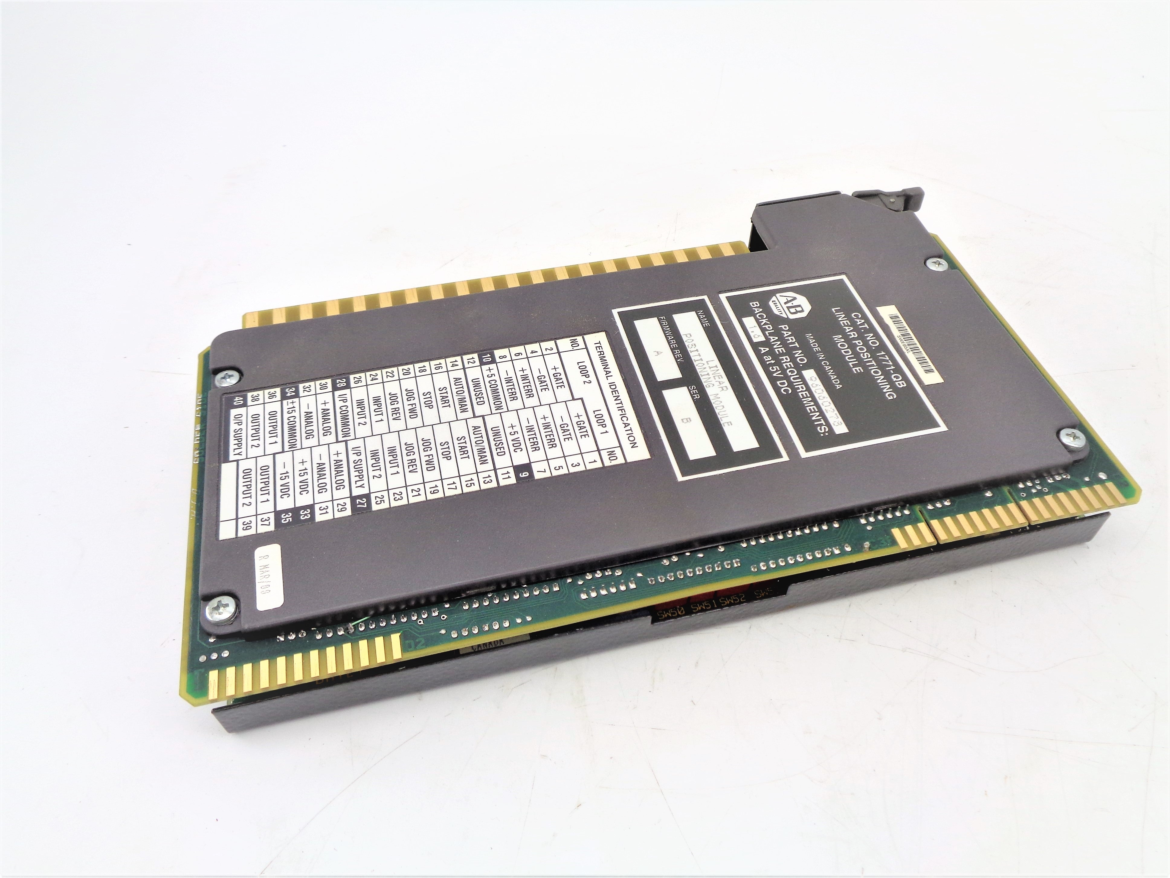 ALLEN BRADLEY 1771-QB SER. B F/W A UNMP