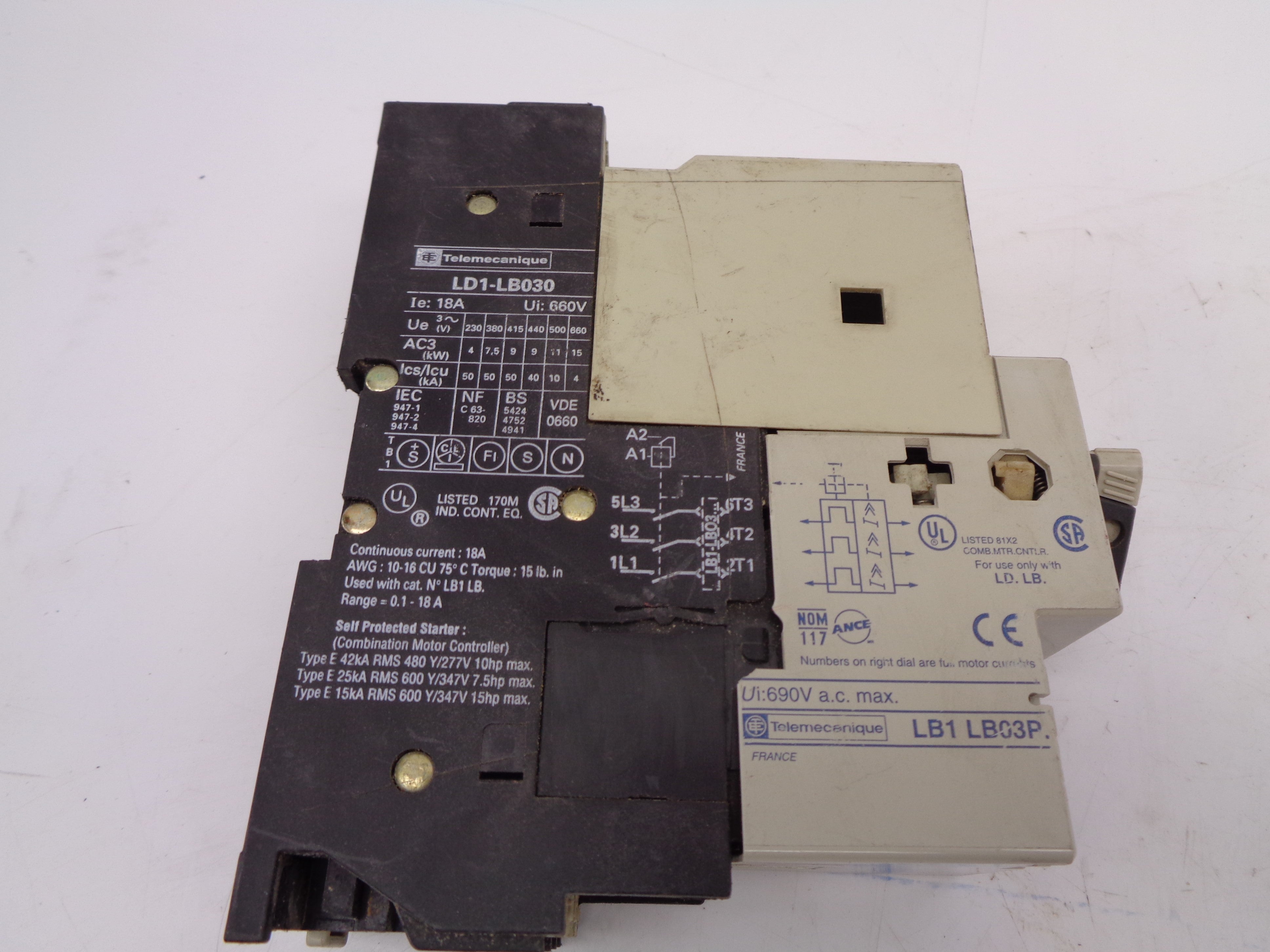 TELEMECANIQUE LD1-LB030 (AS PICTURED) UNMP