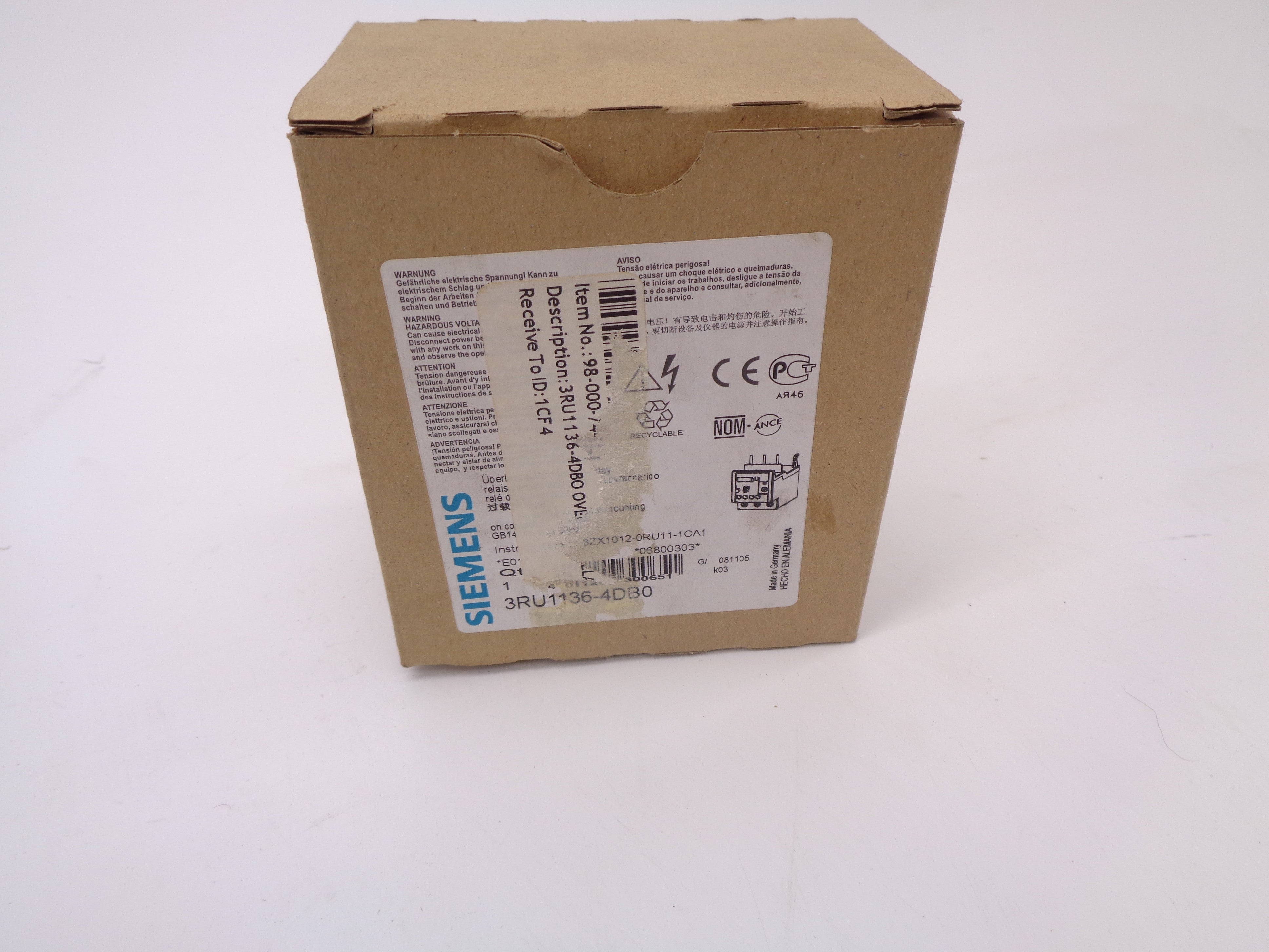 SIEMENS 3RU1136-4DB0 1.8-2.5A NSMP