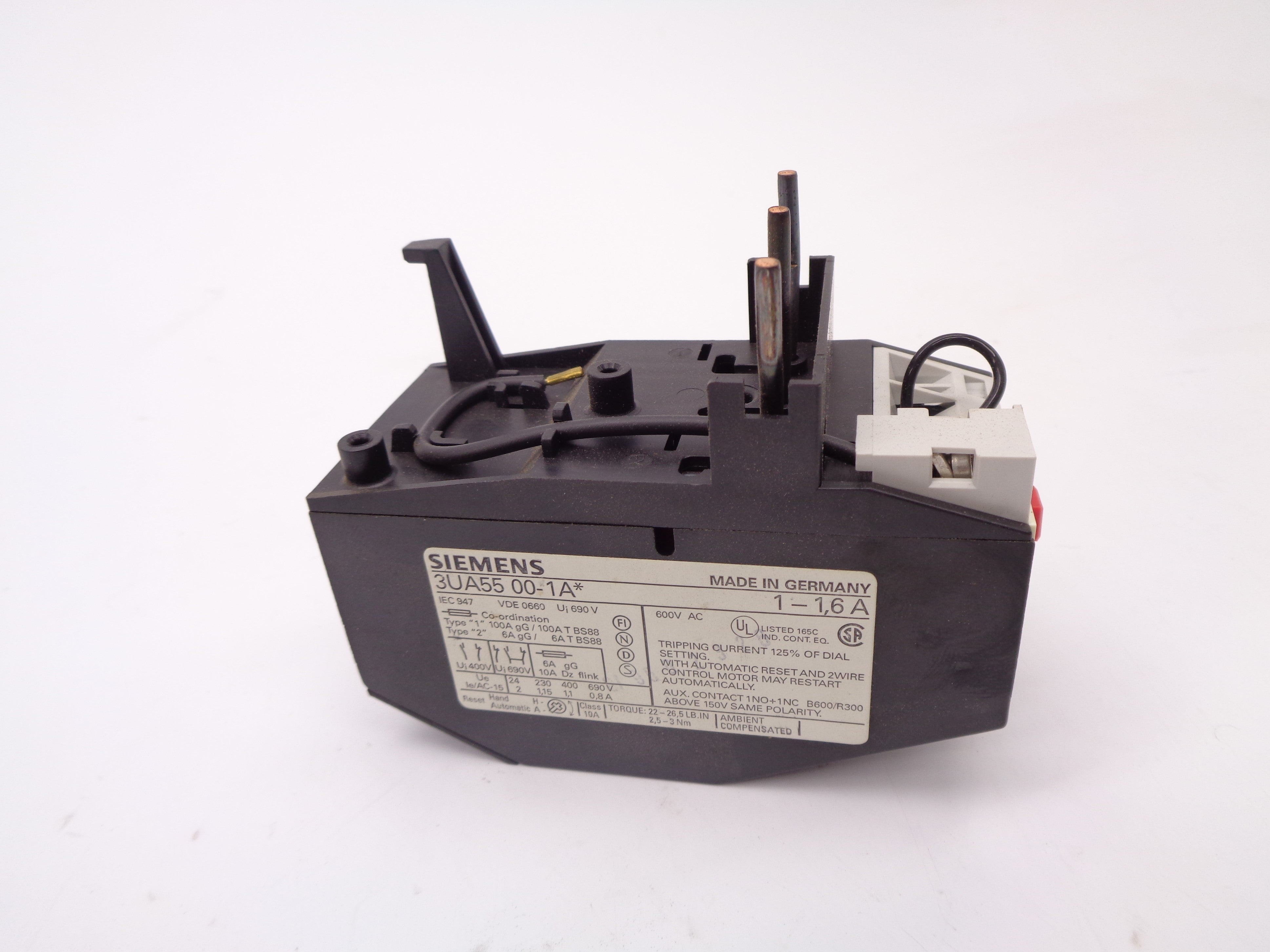SIEMENS 3UA5500-1A 1-1.6A NSMP