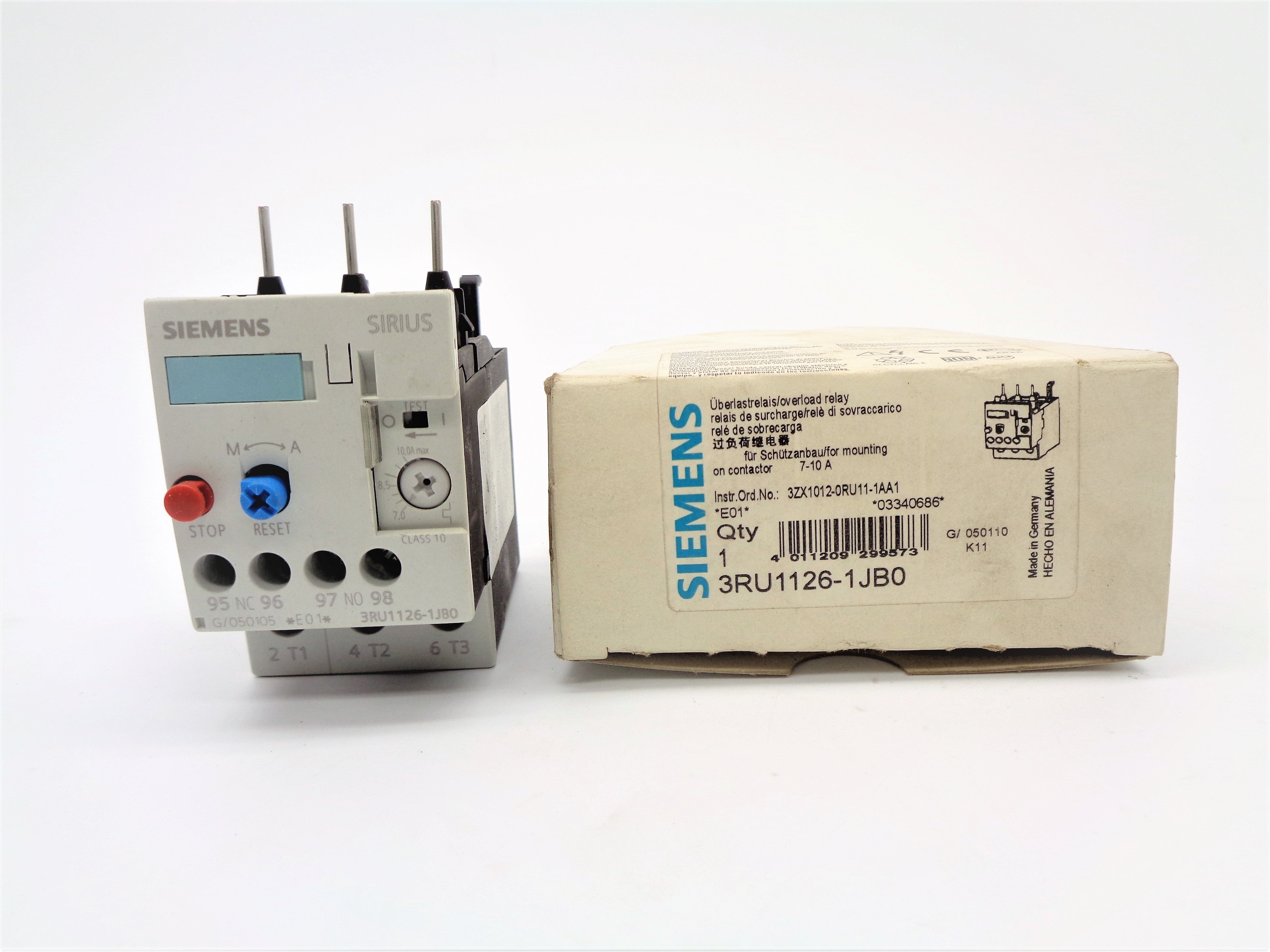 SIEMENS 3RU1126-1JB0 7-10A NSMP