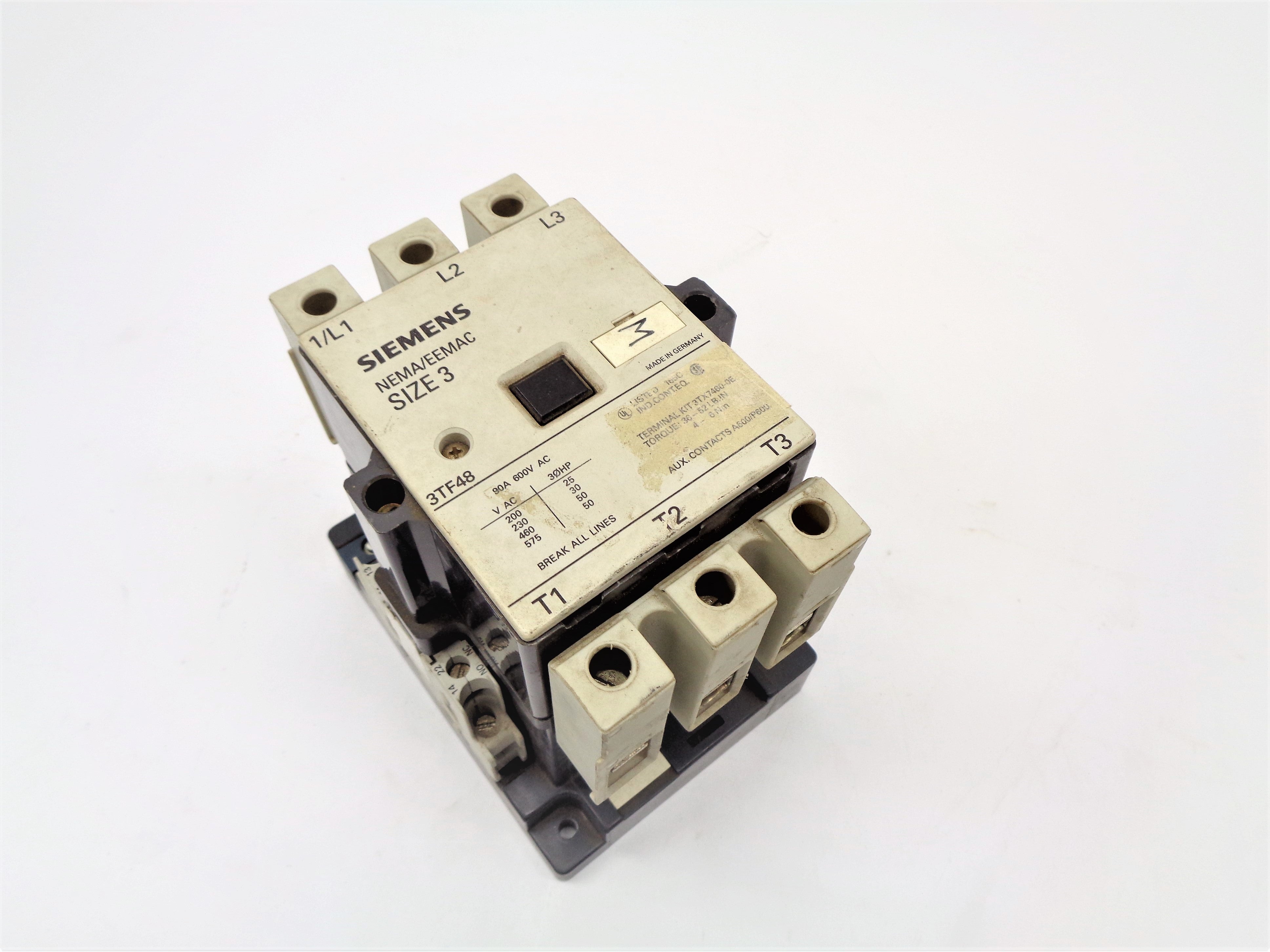 SIEMENS 3TF4822-OAK61 600V UNMP