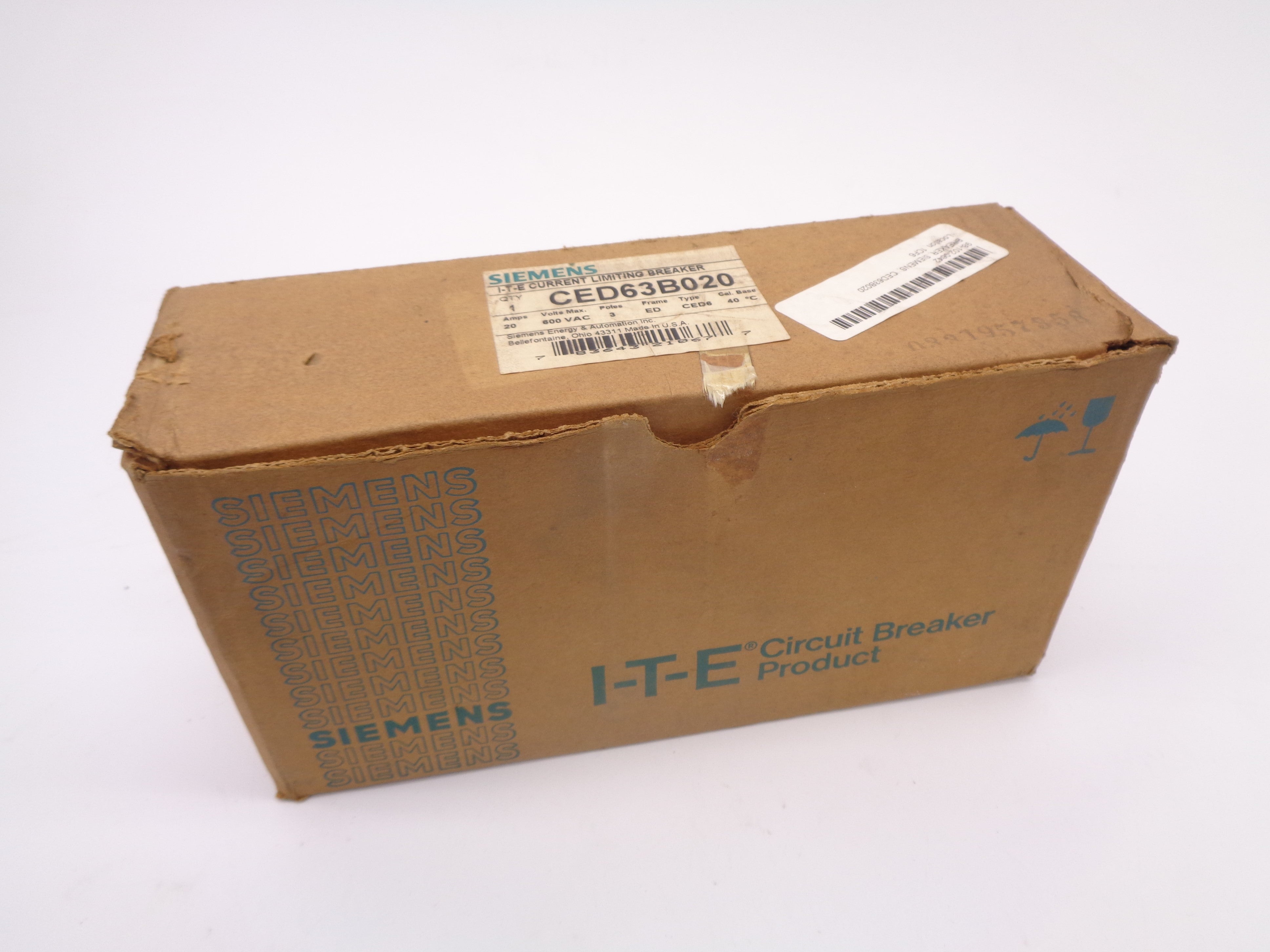 SIEMENS CED63B020 600V 20A NSMP