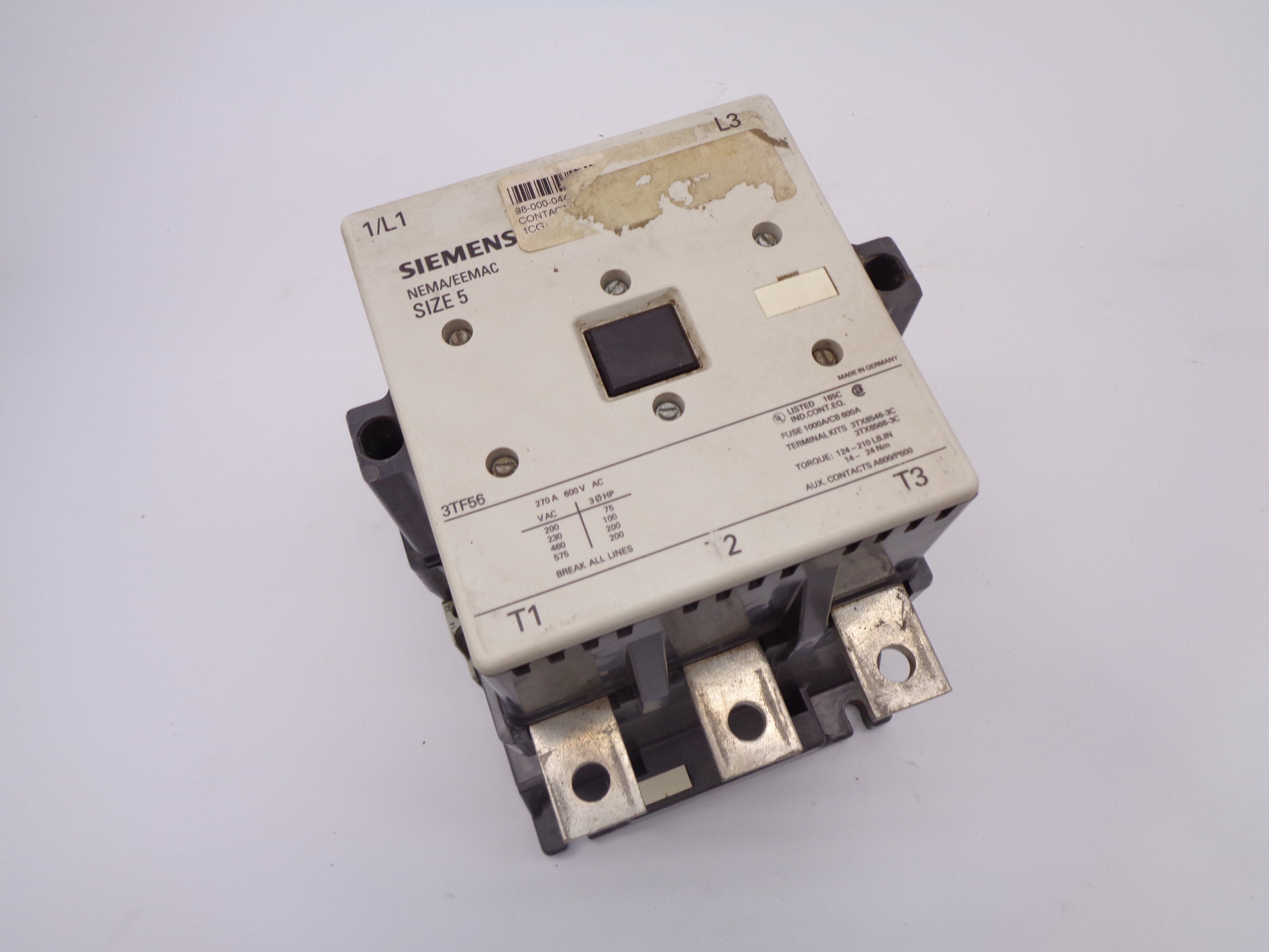 SIEMENS 3TF5622-0AK61 600V UNMP