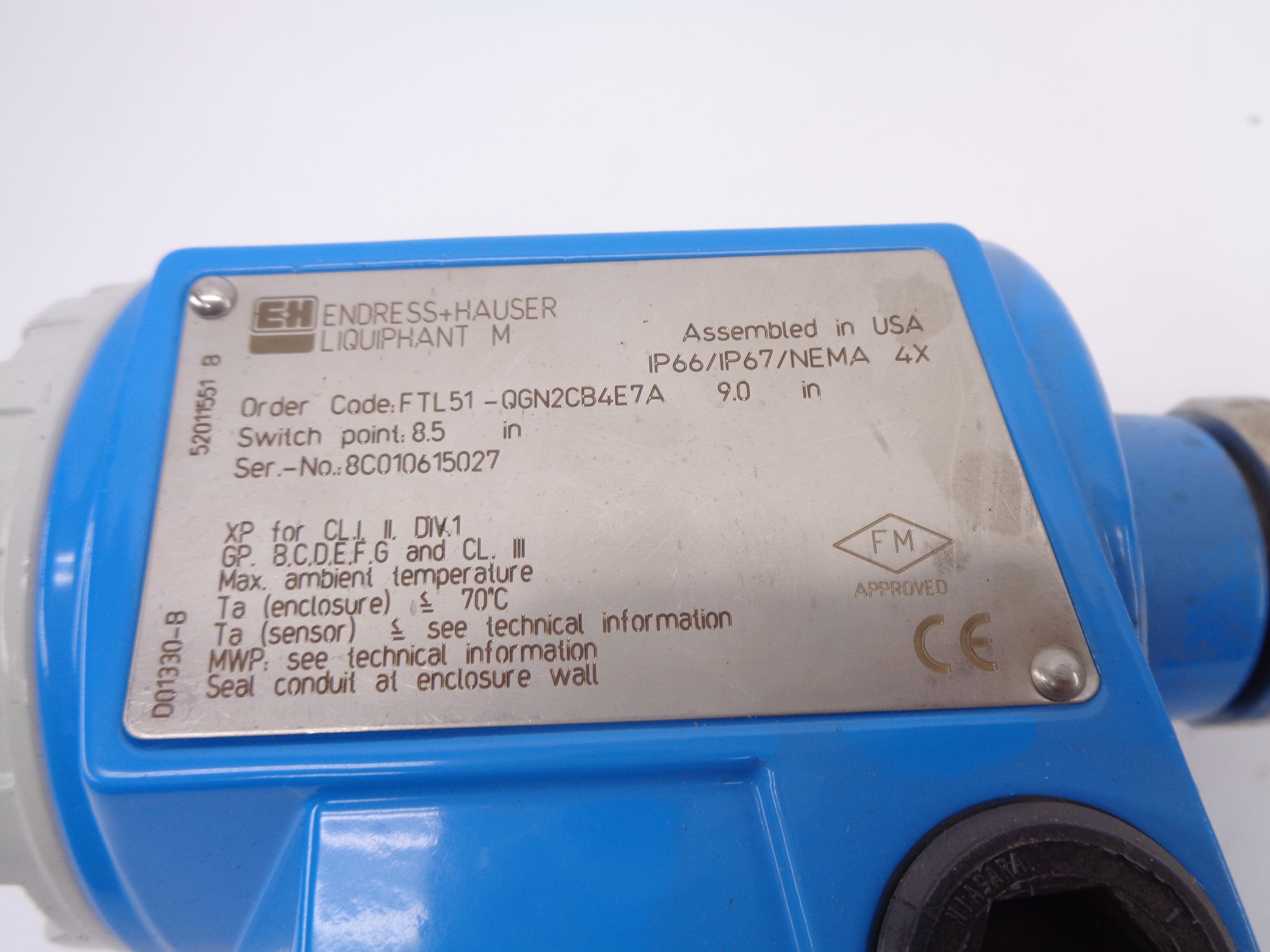 ENDRESS+HAUSER FTL51-QGN2CB4E NSNP