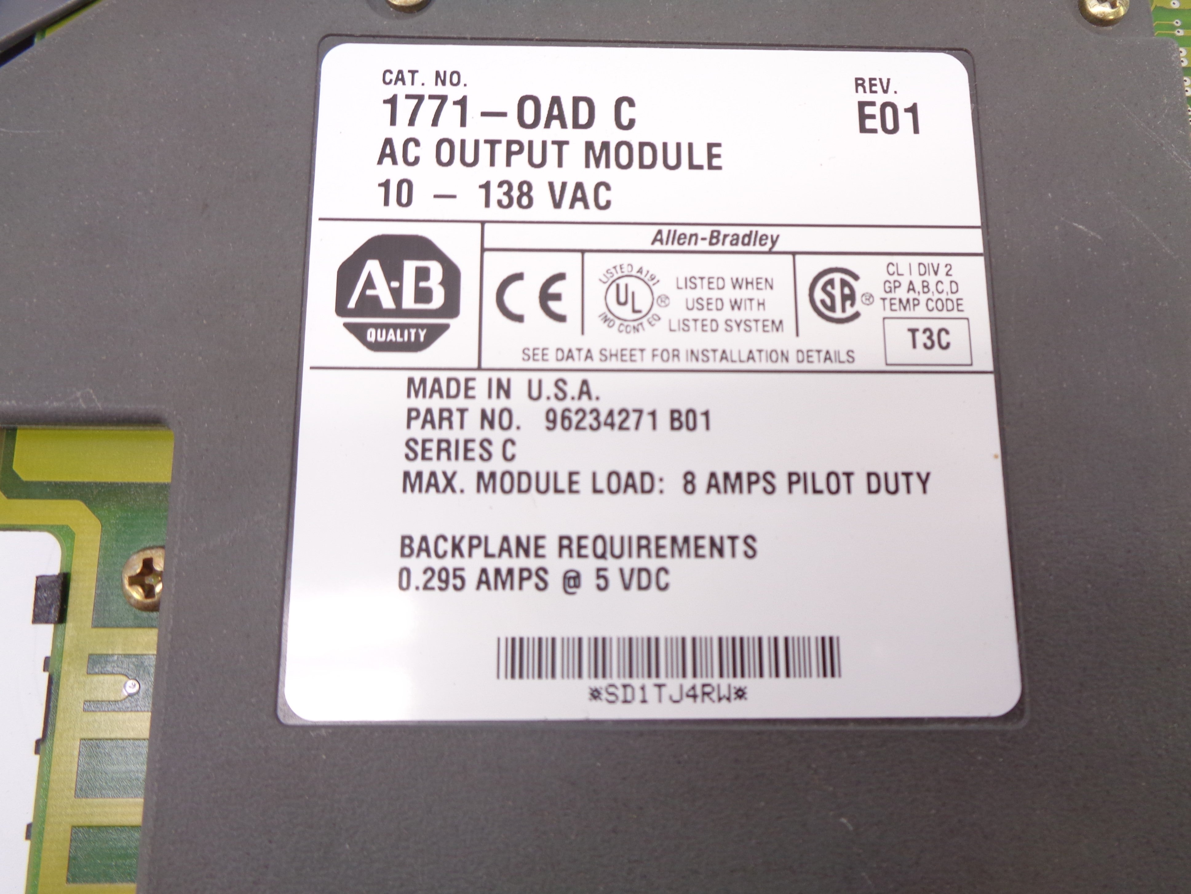 ALLEN BRADLEY 1771-OAD SER. C (10-138VAC) UNMP