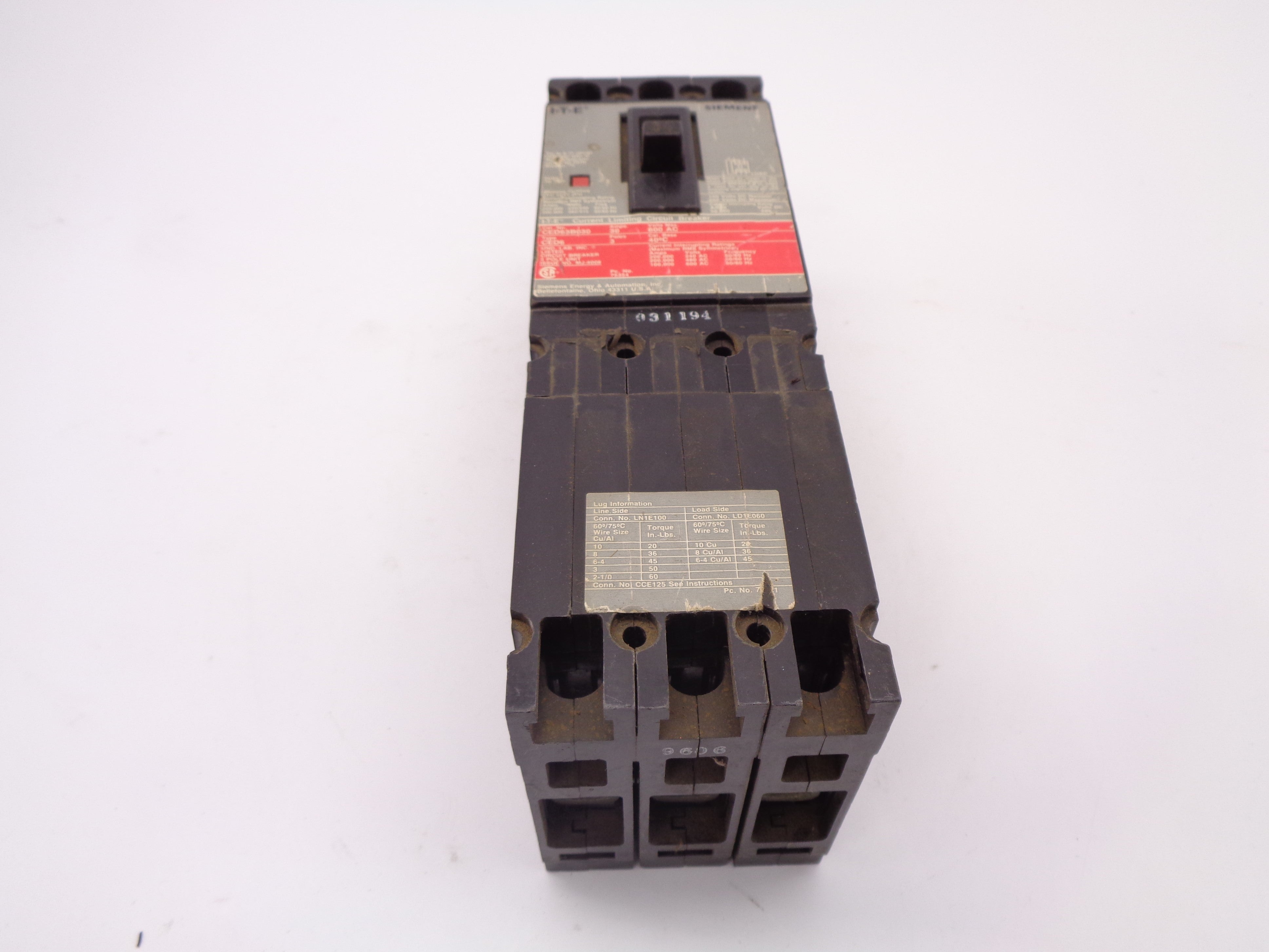 SIEMENS CED63B030 30A 600V NSNP