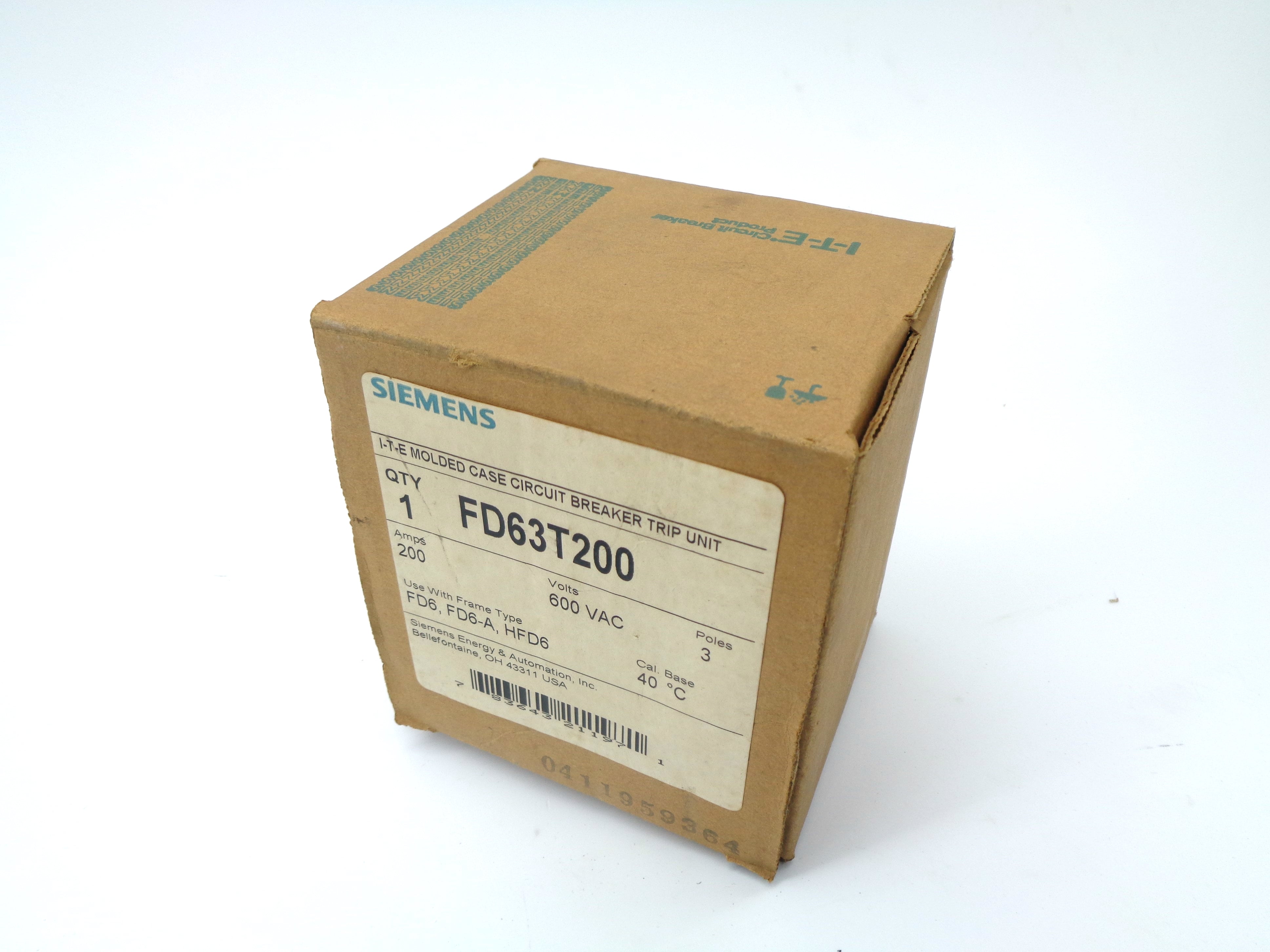 SIEMENS FD63T200 NSMP